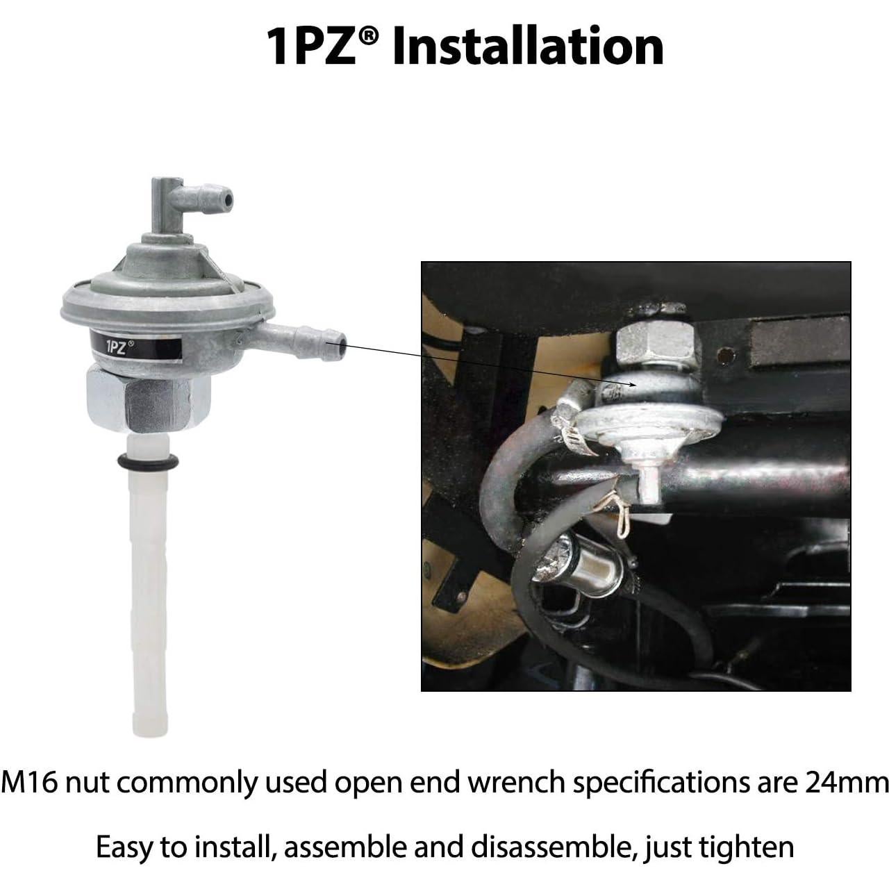 Válvula de Combustible 1PZ GY6 para Honda y ATV 49cc-250cc