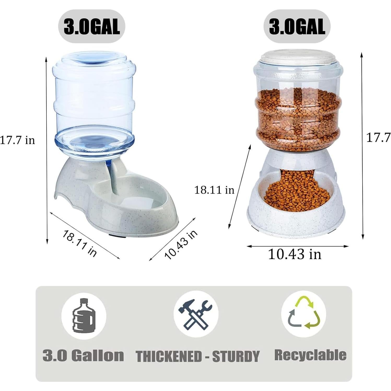 Dispensador Automático de Comida y Agua Kenond 11L para Perros