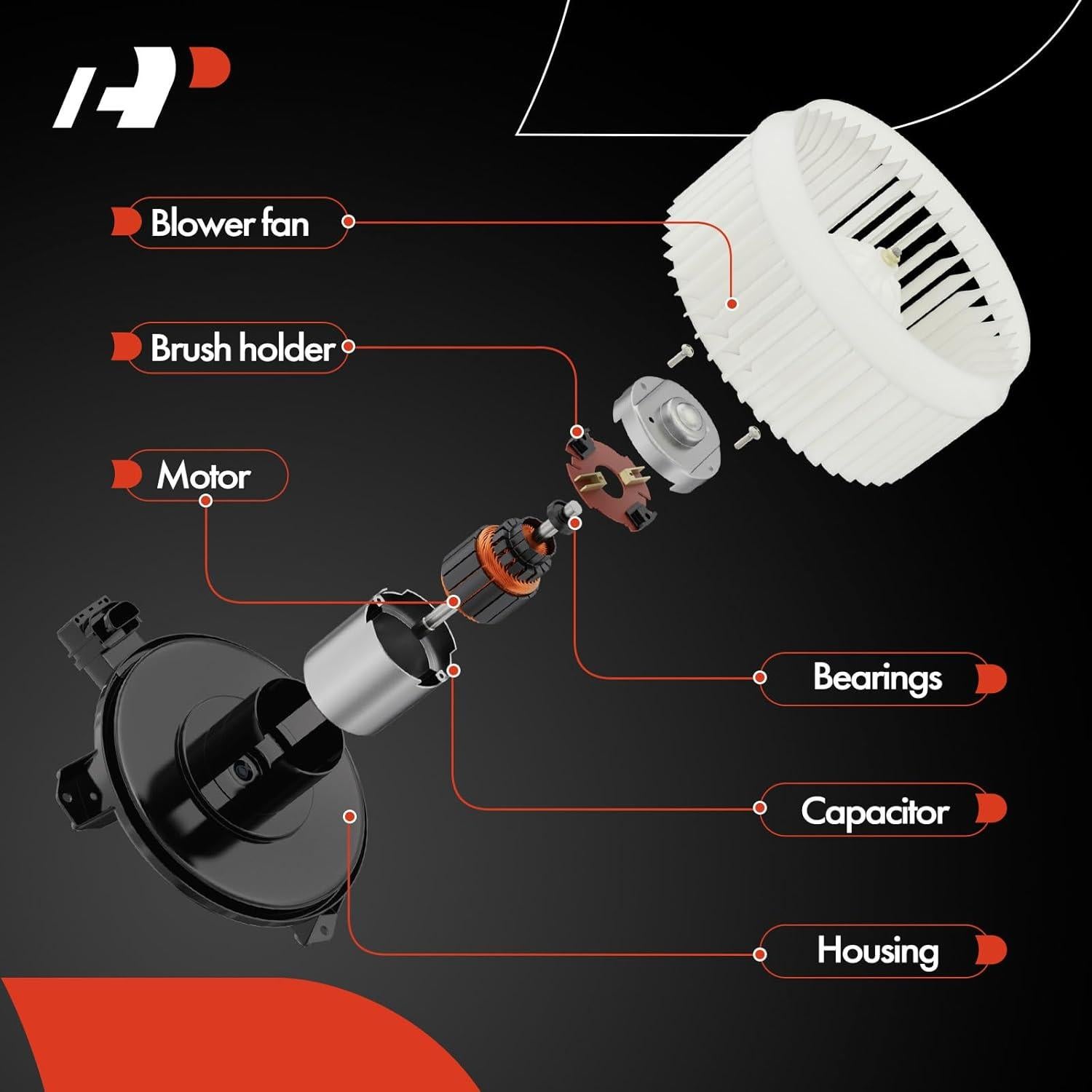Motor de Soplador de Calefacción A-Premium para Toyota Corolla 2003-2008