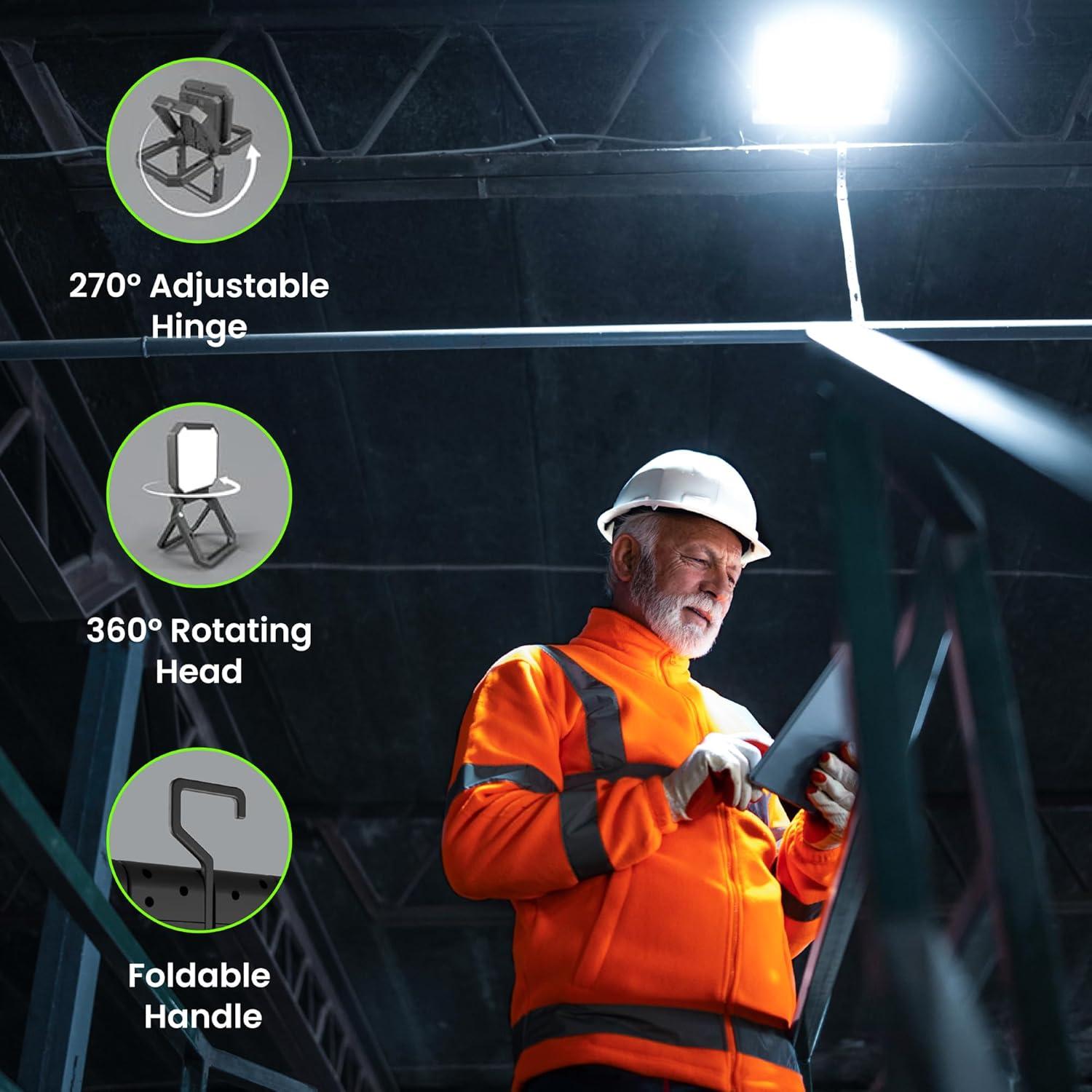 Luz de Trabajo LED Portátil Feit Electric 1000 Lúmenes 3 Modos