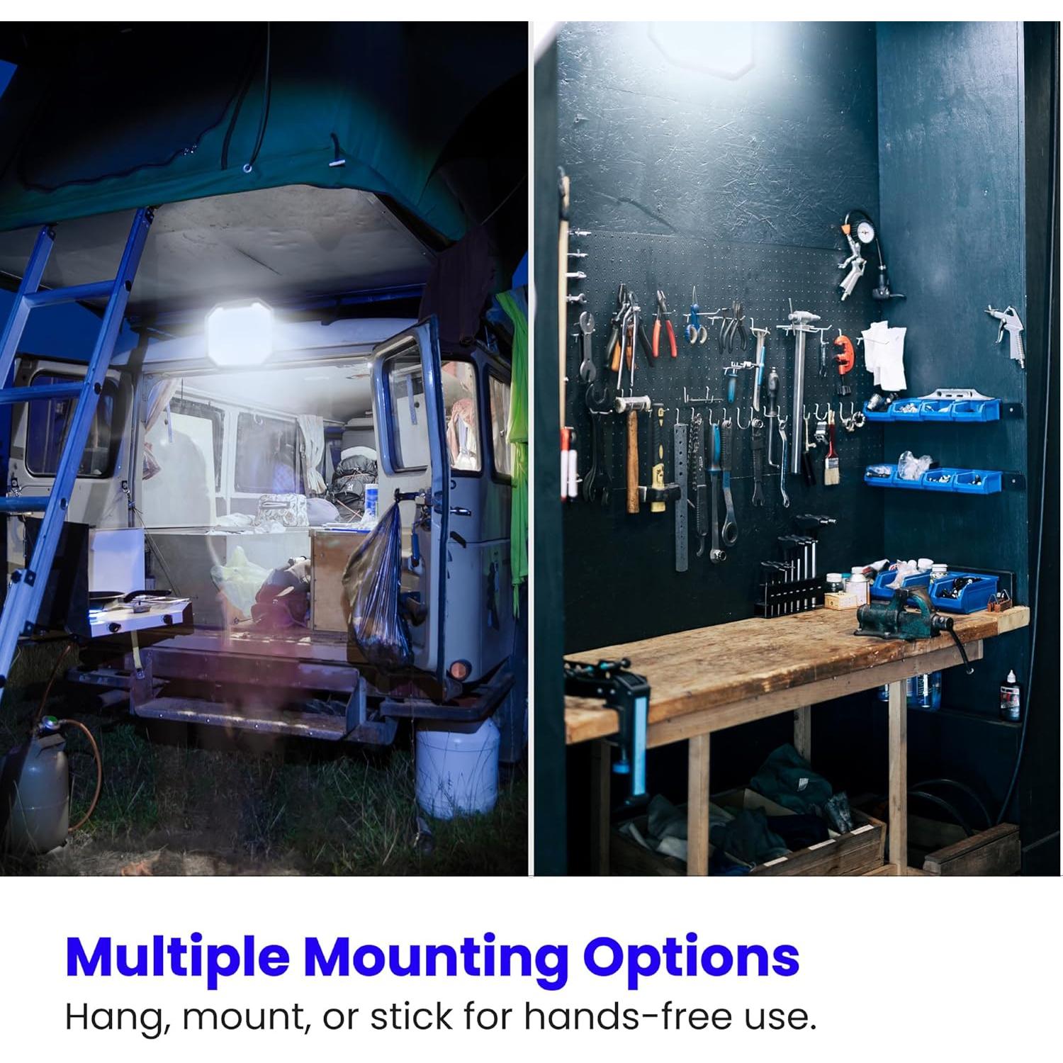 Luz de Trabajo LED Portátil Feit Electric 1000 Lúmenes 3 Modos