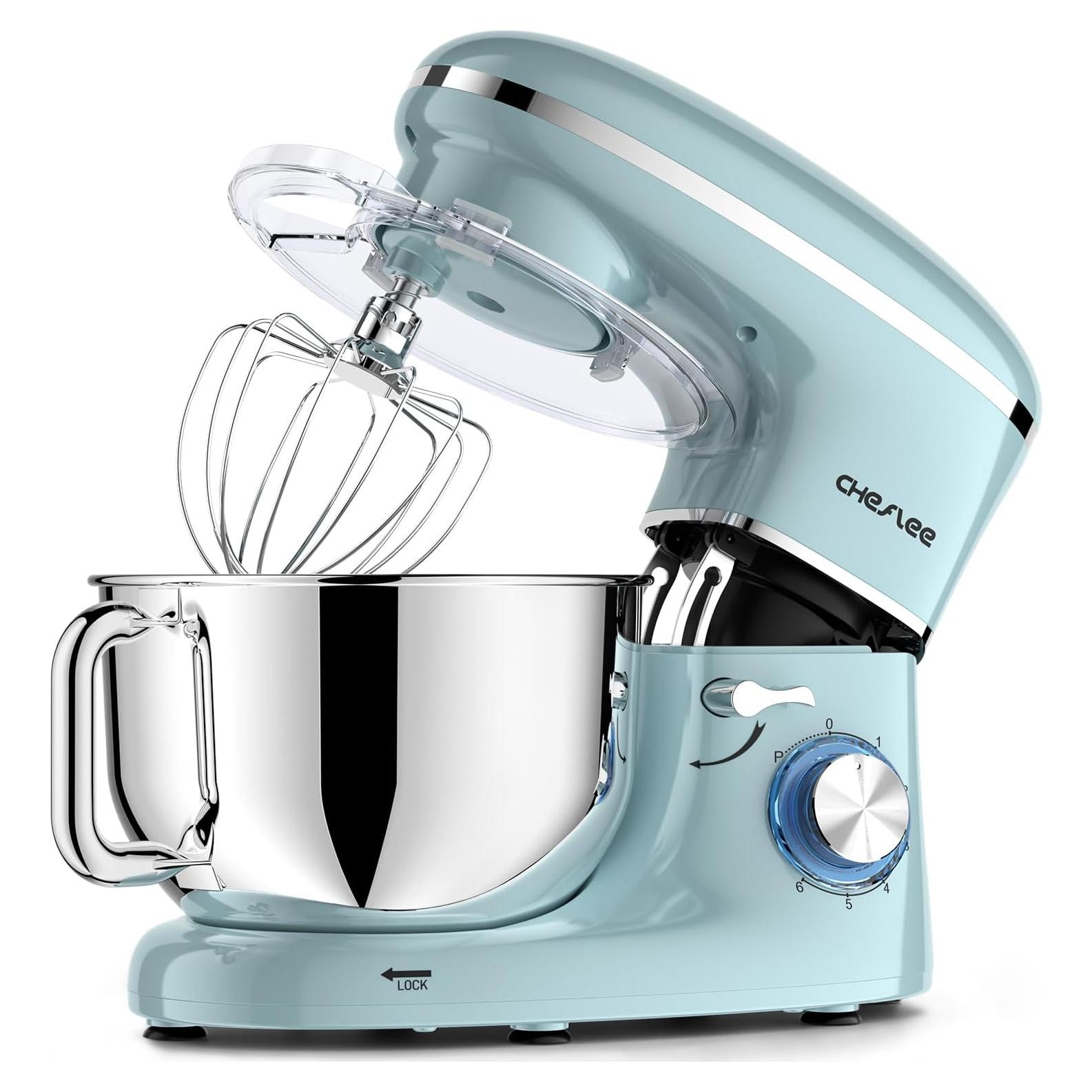 Mezclador de pie CHeflee 600W 6.5L con tazón acero inoxidable
