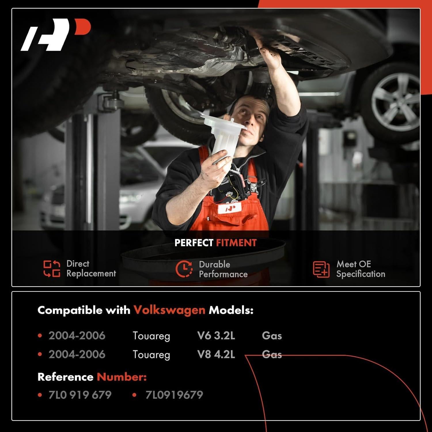 Filtro de Combustible A-Premium para Volkswagen Touareg 2004-2006