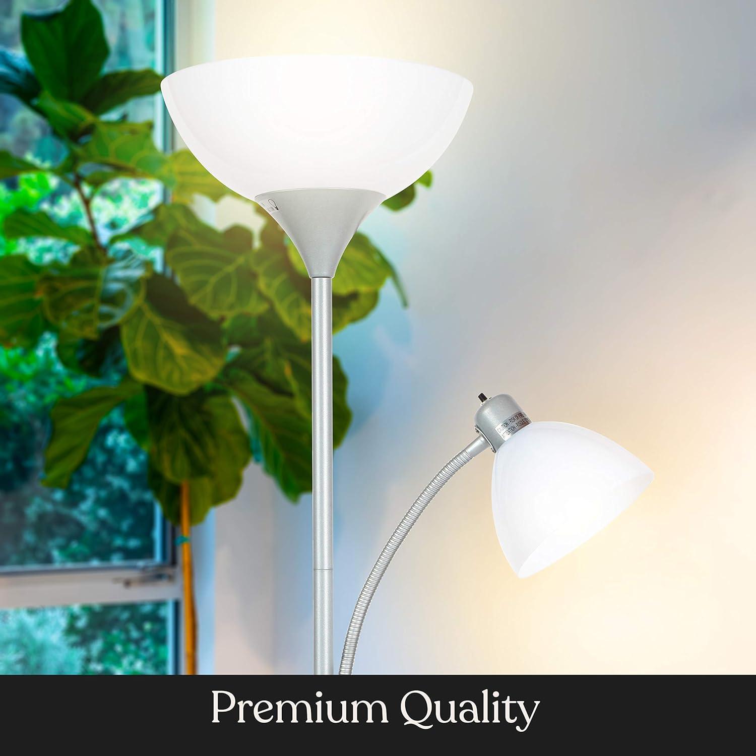 Lámpara de pie Brightech Sky Dome Plus LED regulable Plata