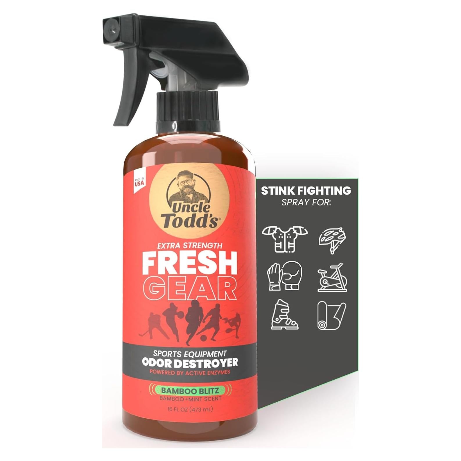 Desodorante en Spray Fresh Gear Uncle Todd 454 g Aroma Bamboo Blitz