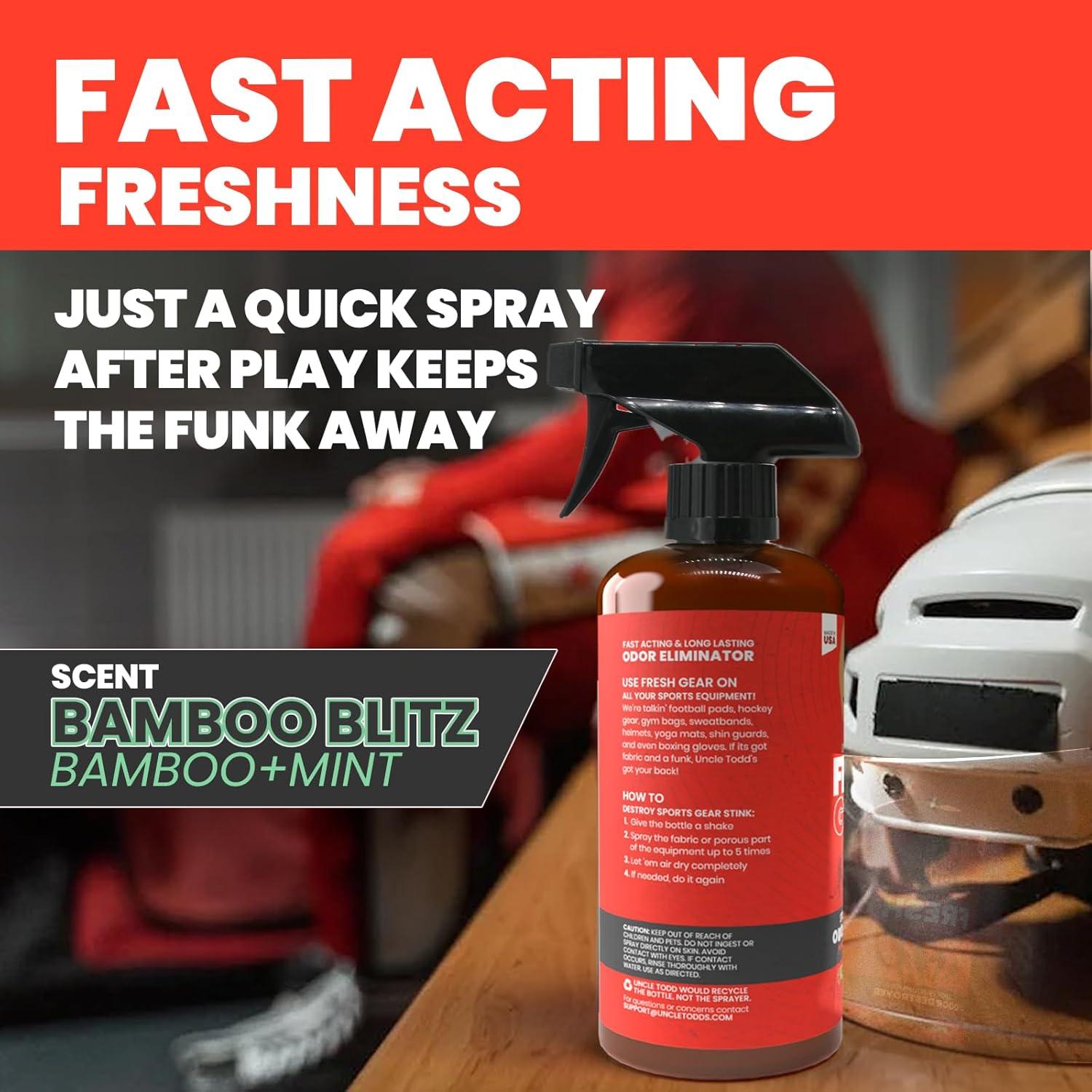 Desodorante en Spray Fresh Gear Uncle Todd 454 g Aroma Bamboo Blitz