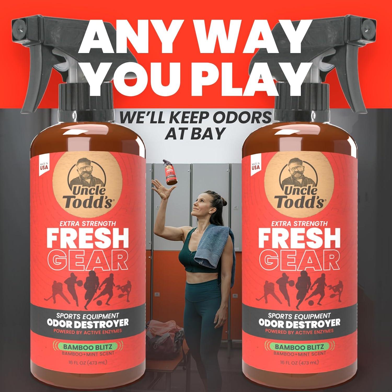 Desodorante en Spray Fresh Gear Uncle Todd 454 g Aroma Bamboo Blitz