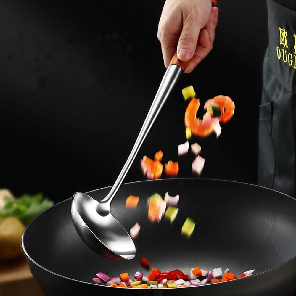Juego de Utensilios de Cocina FJNATINH - Espátula y Cucharón 43 cm