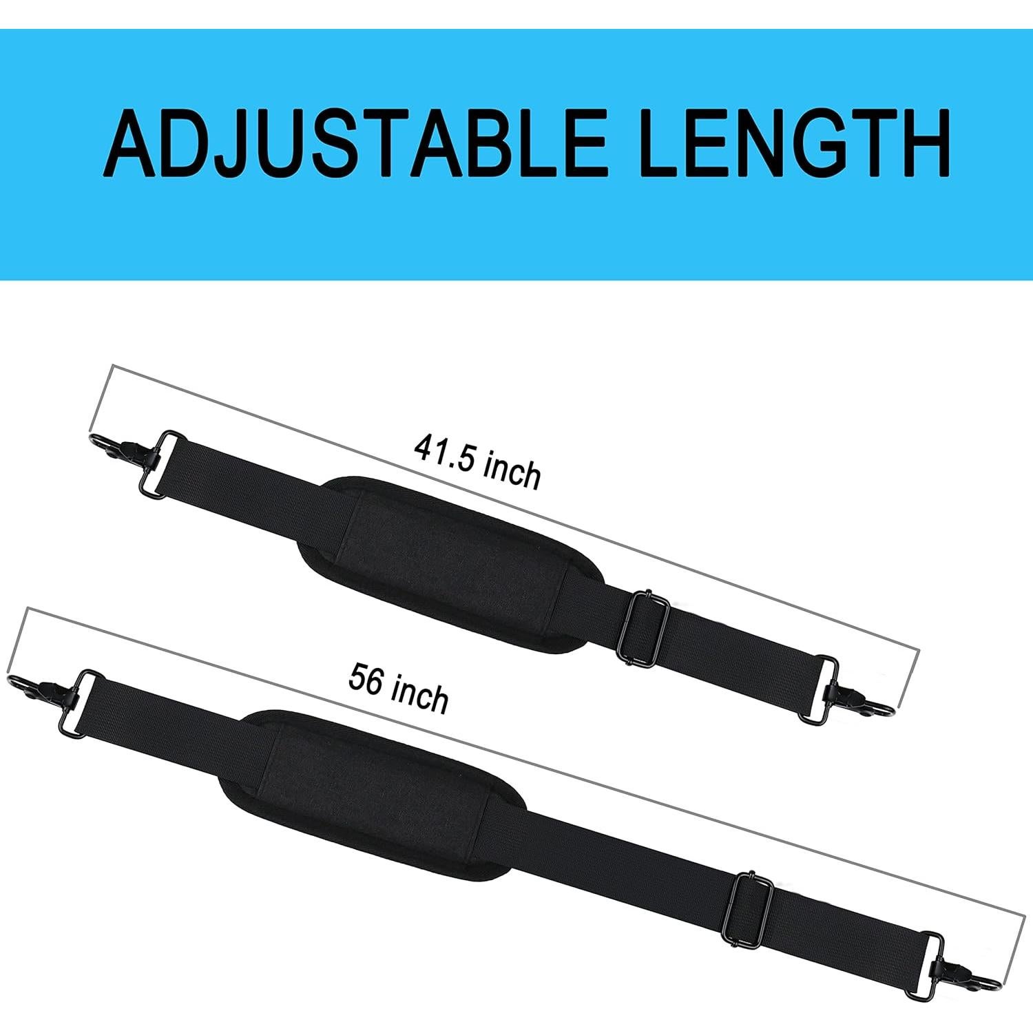 Correa de Hombro Ajustable Askuko 142 cm Negra para Bolsa