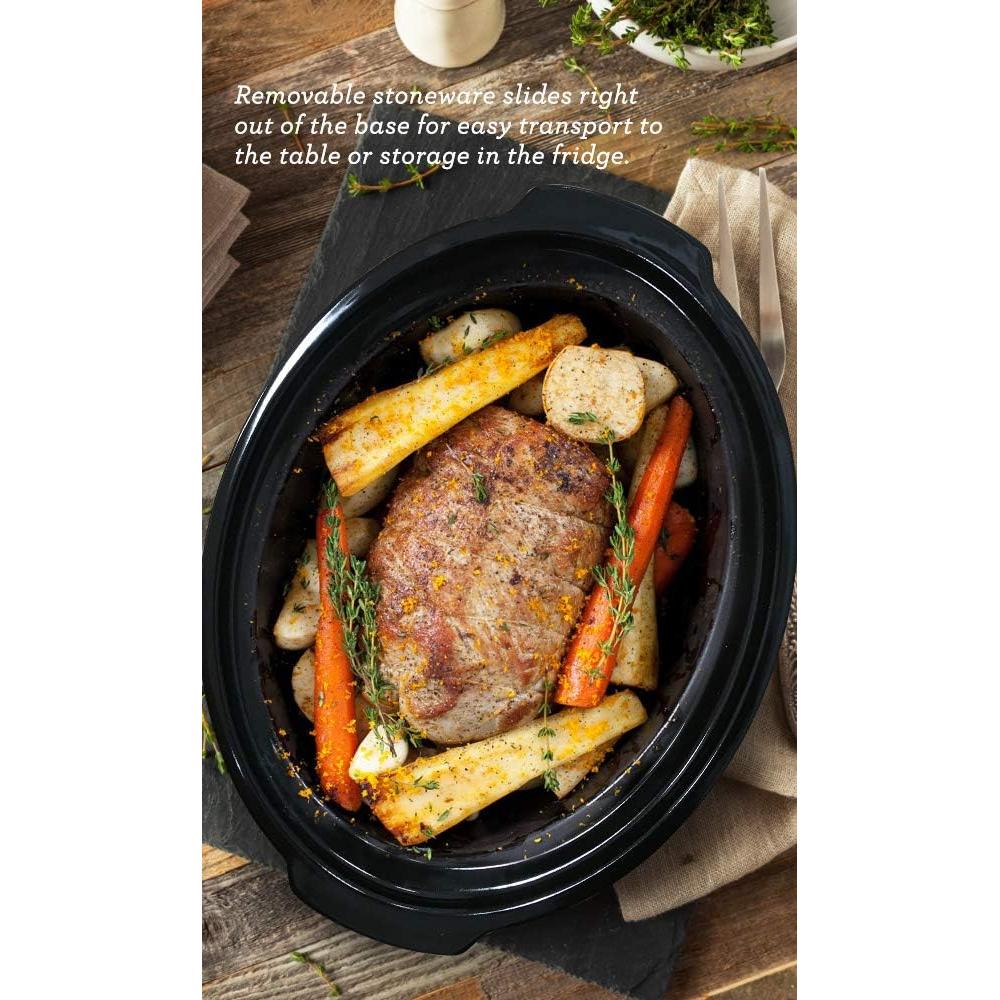 Cocinero Lento Elite Gourmet 8.5 Qt Acero Inoxidable Ovalado