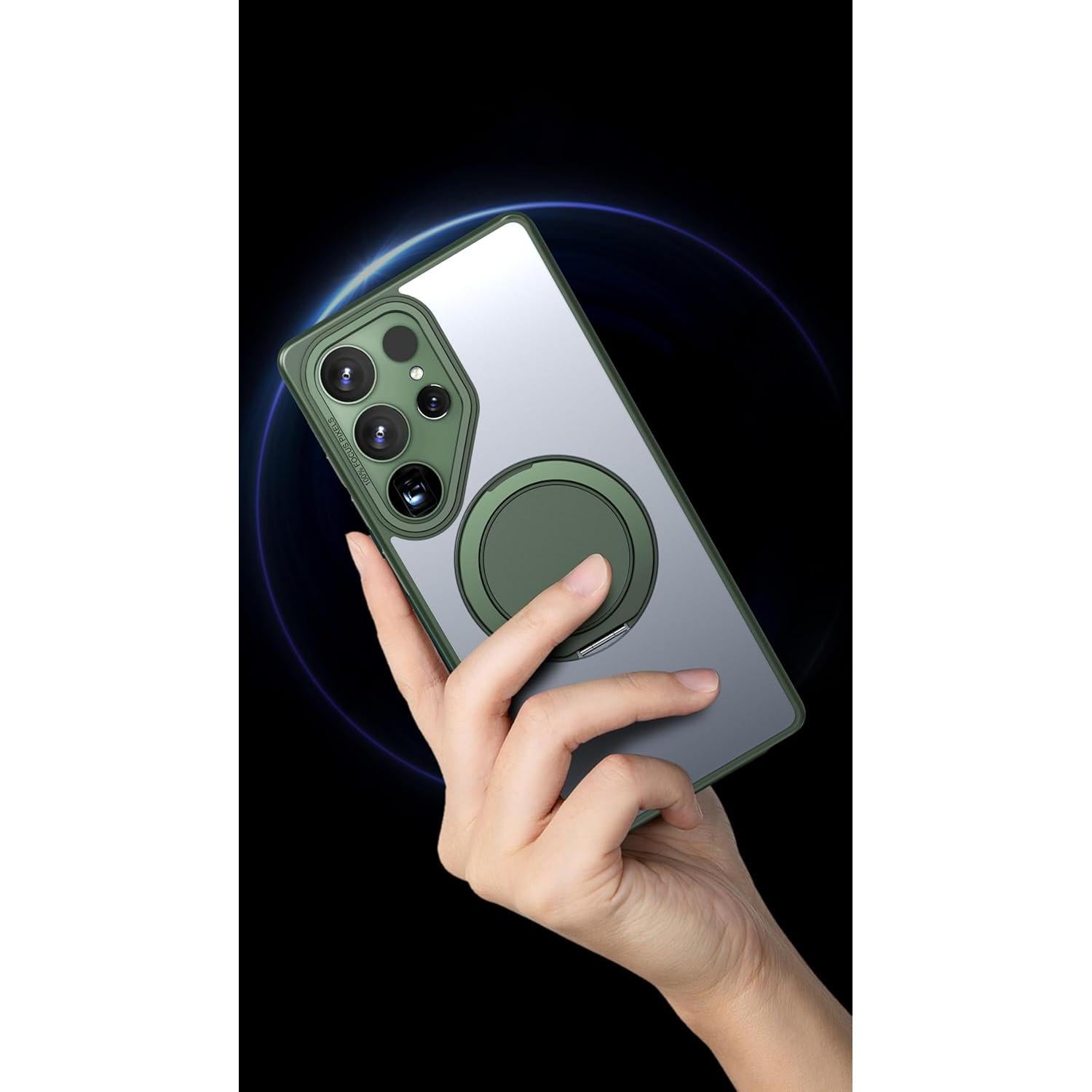 Funda Magnética para Samsung Galaxy S25 Ultra con 2 Películas de Vidrio Templado