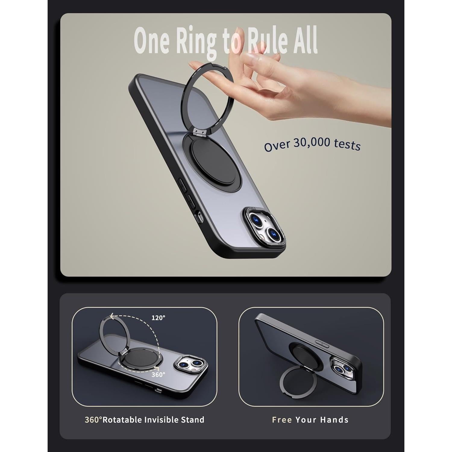 Funda Magnética para iPhone 13/14 HCX con 2 Películas de Vidrio