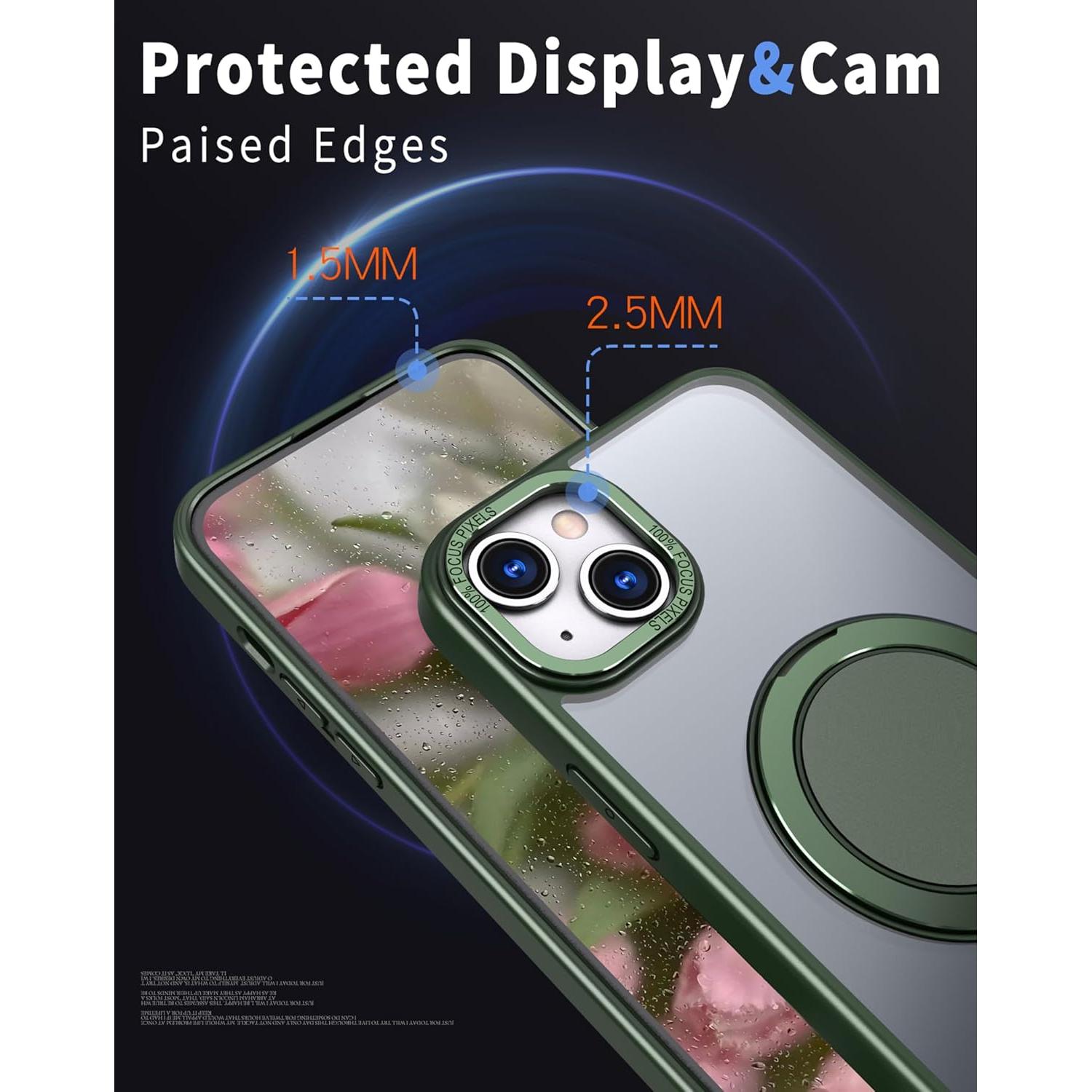 Funda Magnética para iPhone 15 HCX con 2 Protectores de Pantalla