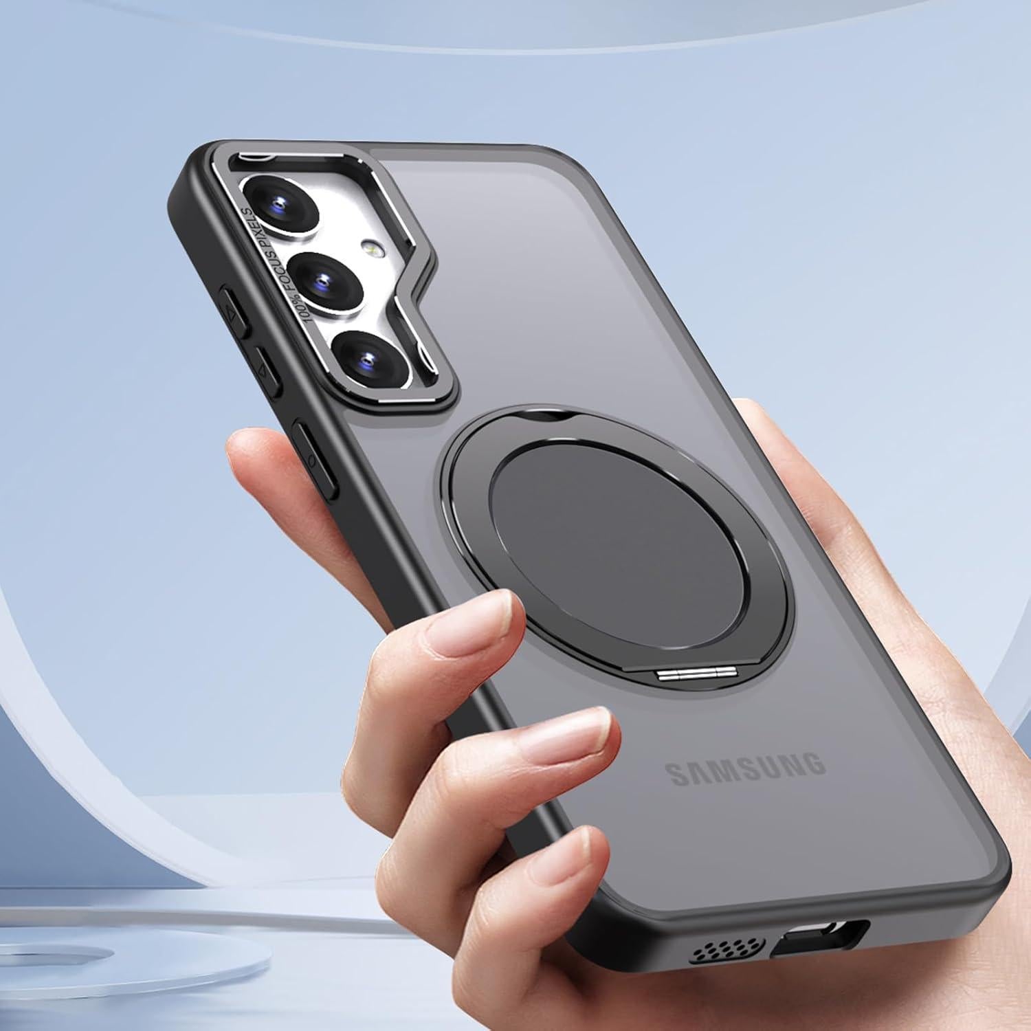 Funda Magnética Samsung Galaxy S24/S25 Verde con 2 Protectores