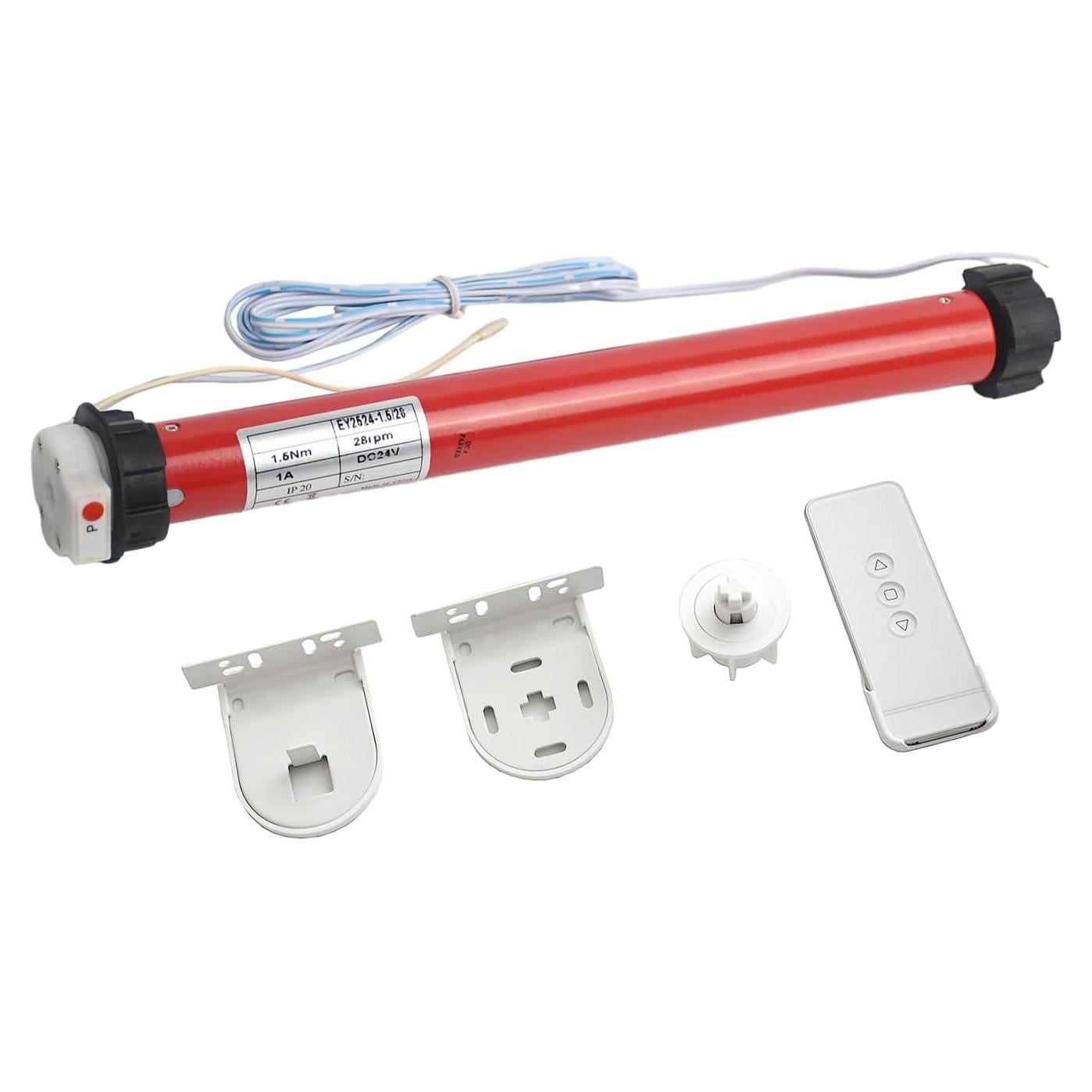 Kit Motor Tubular DC24V Rollerhouse para Cortinas 1.5"