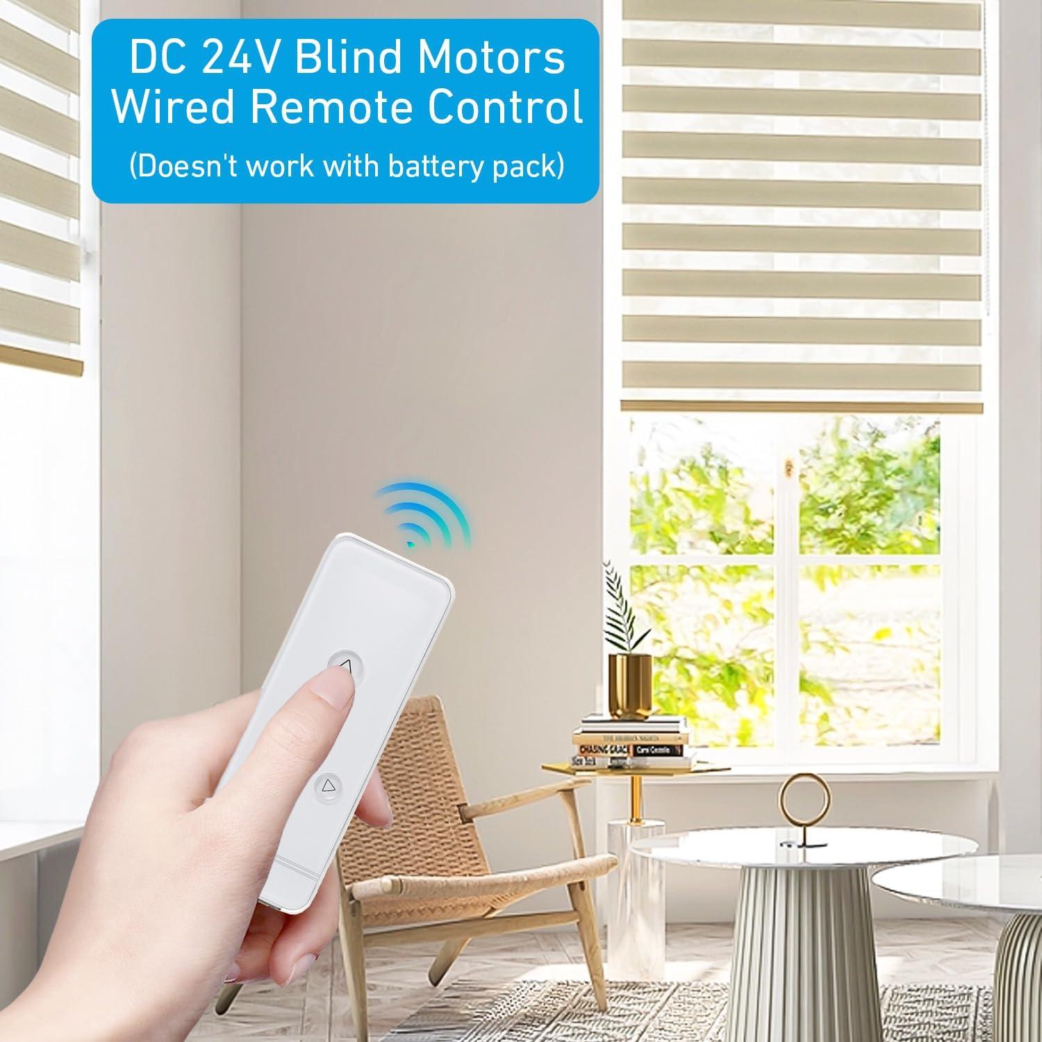 Kit Motor Tubular DC24V Rollerhouse para Cortinas 1.5"