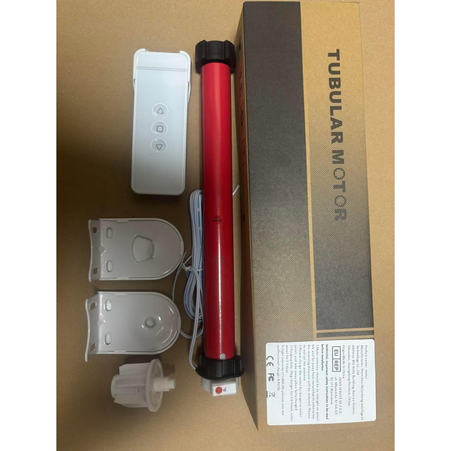 Kit Motor Tubular DC24V Rollerhouse para Cortinas 1.5"