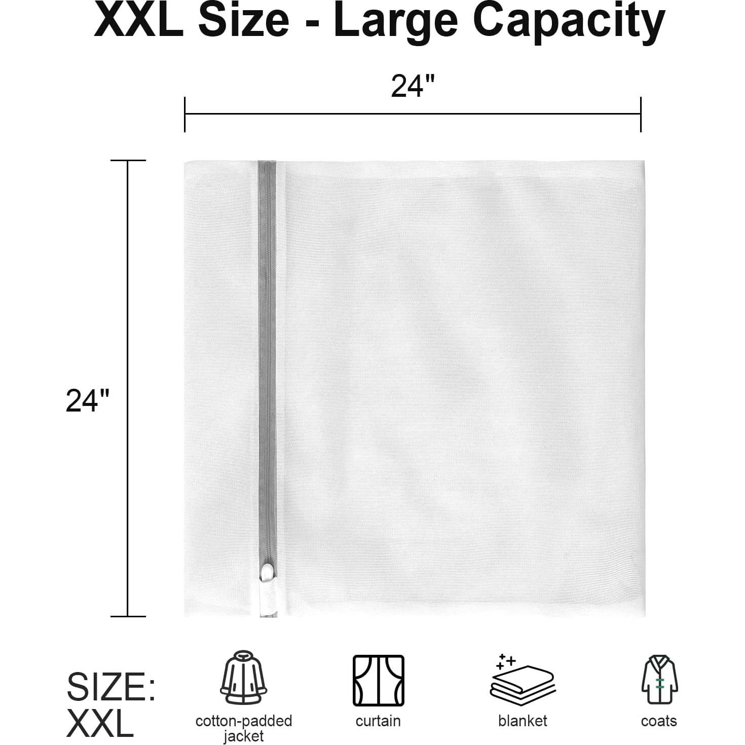 Paquete de 3 bolsas de lavandería MDSXO XXL 61x61 cm