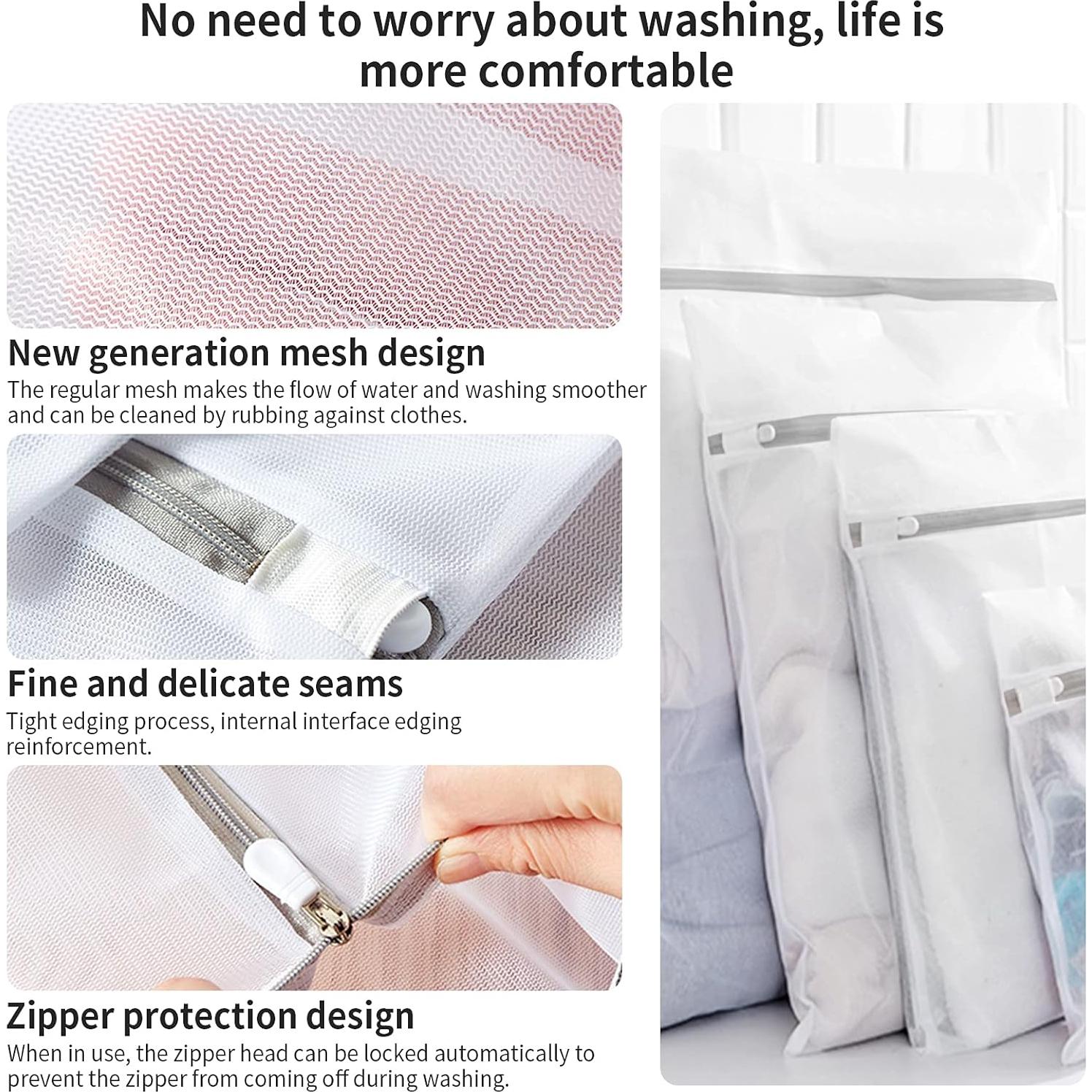 Paquete de 3 bolsas de lavandería MDSXO XXL 61x61 cm