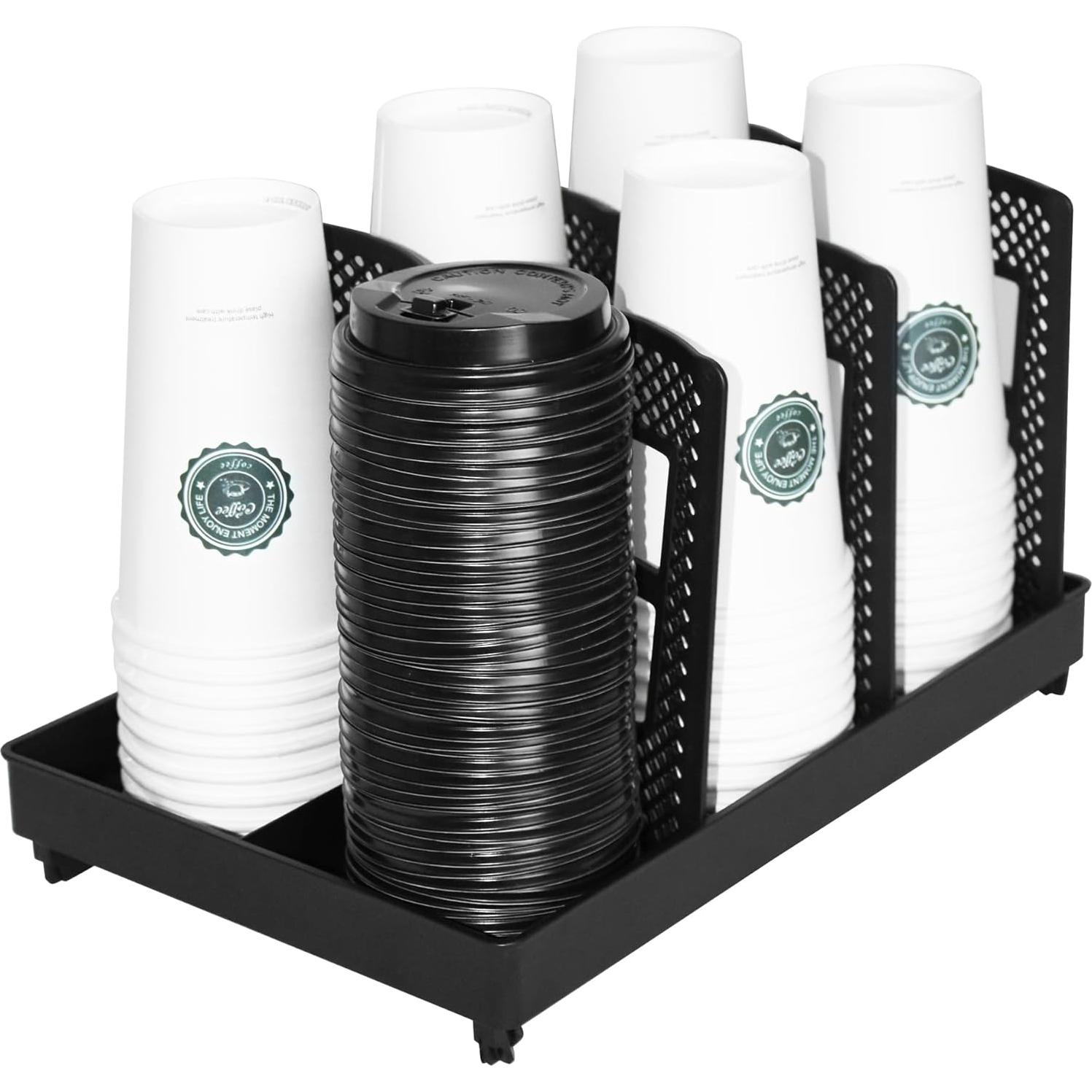 Soporte para Tazas de Café USDICHOME, Organizador 6 Compartimentos