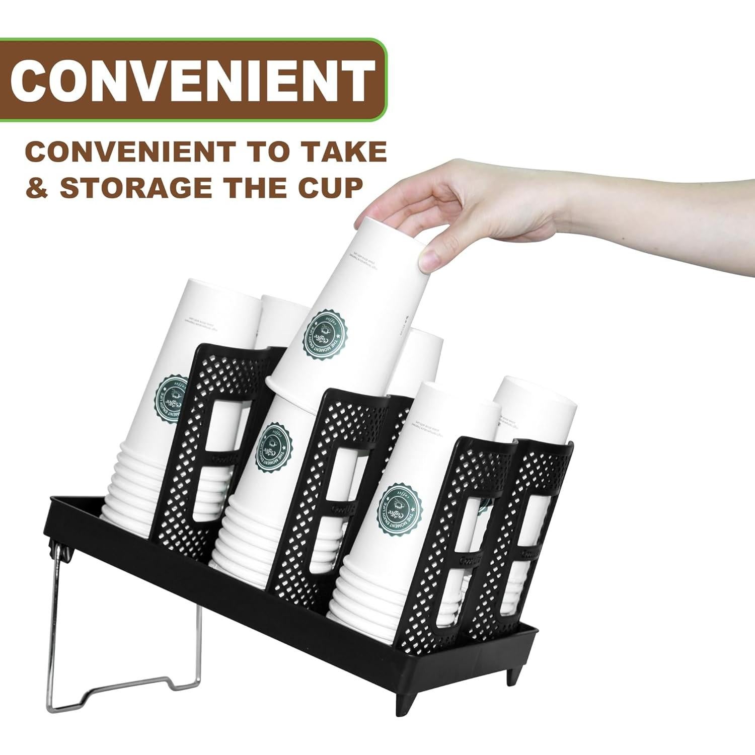 Soporte para Tazas de Café USDICHOME, Organizador 6 Compartimentos