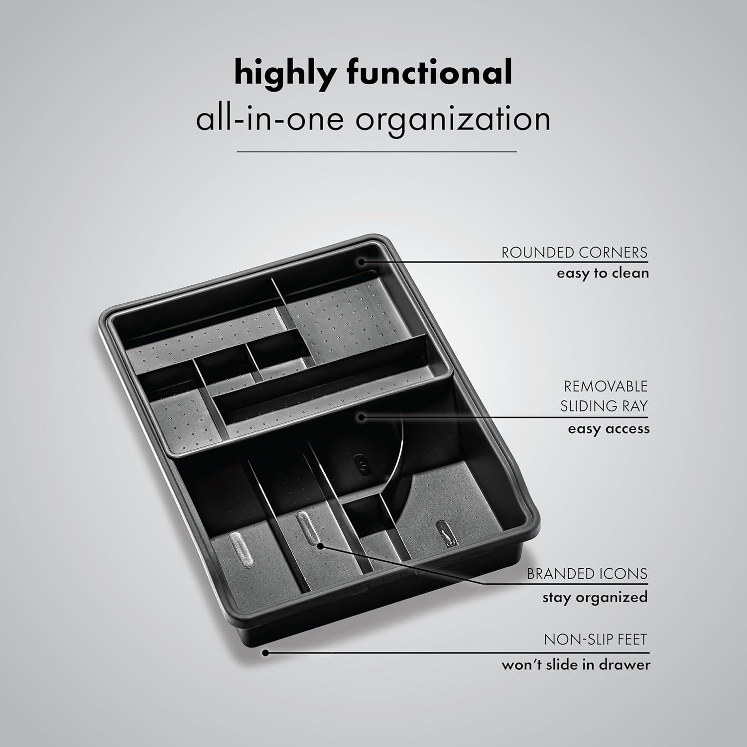 Organizador de Cajones Madesmart 23 Compartimentos Granito