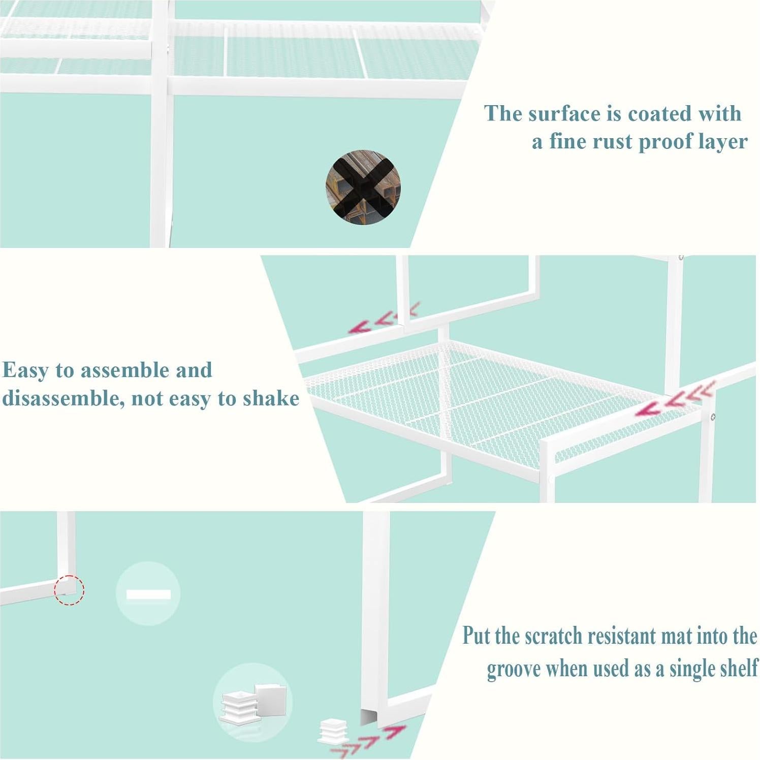 Juego de 2 Estantes Organizadores de Cocina BlisXybion 32.5cm