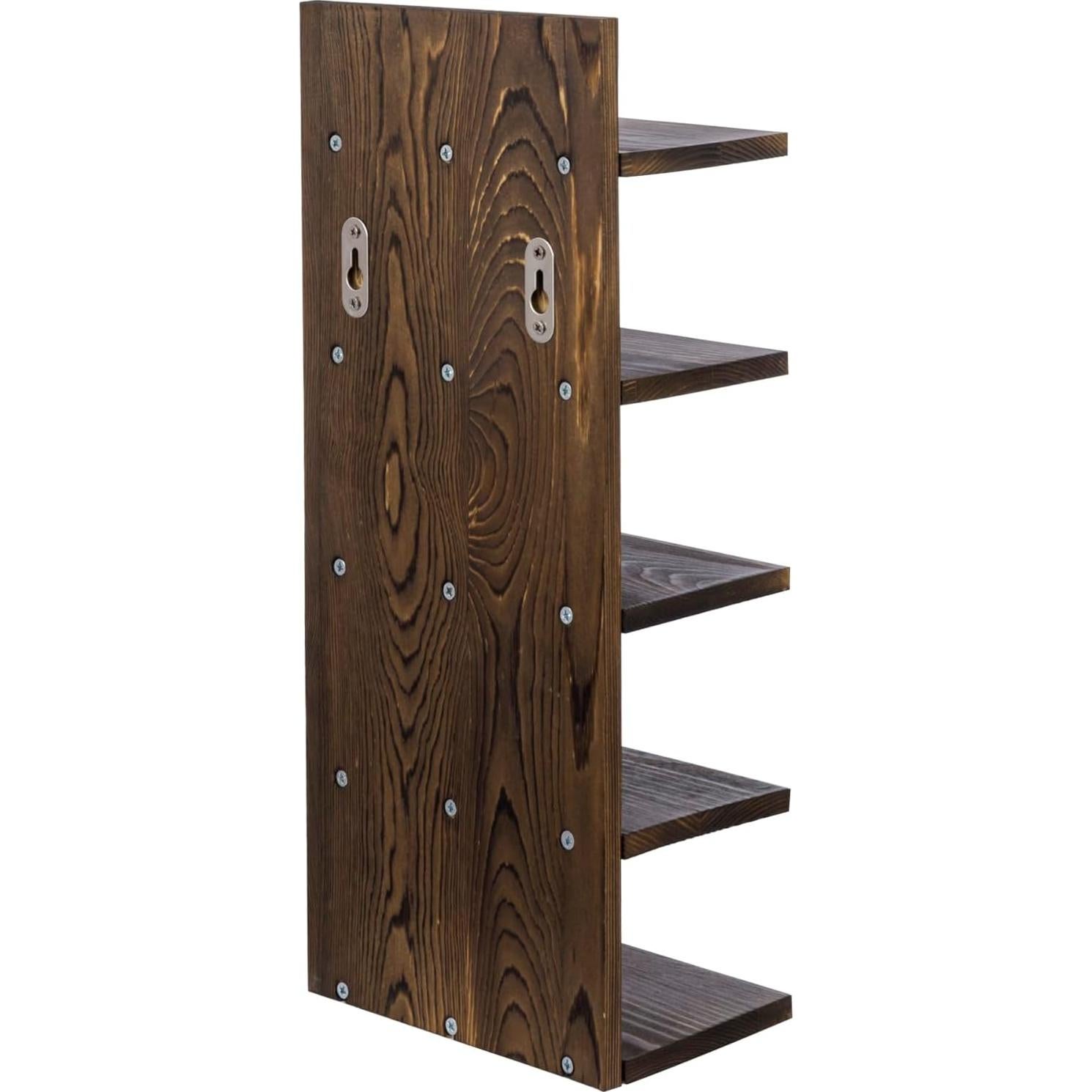 Soporte para Gafas de Sol MyGift de Madera Quemada 5 Niveles