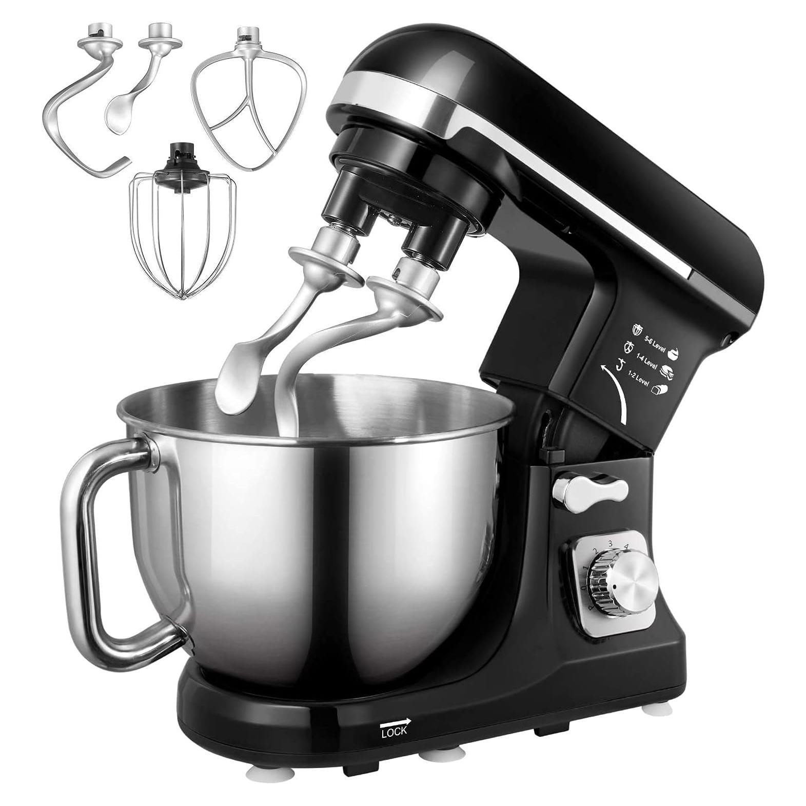 Batidora de pie Fohere MK-37 5.5L 6 velocidades con gancho