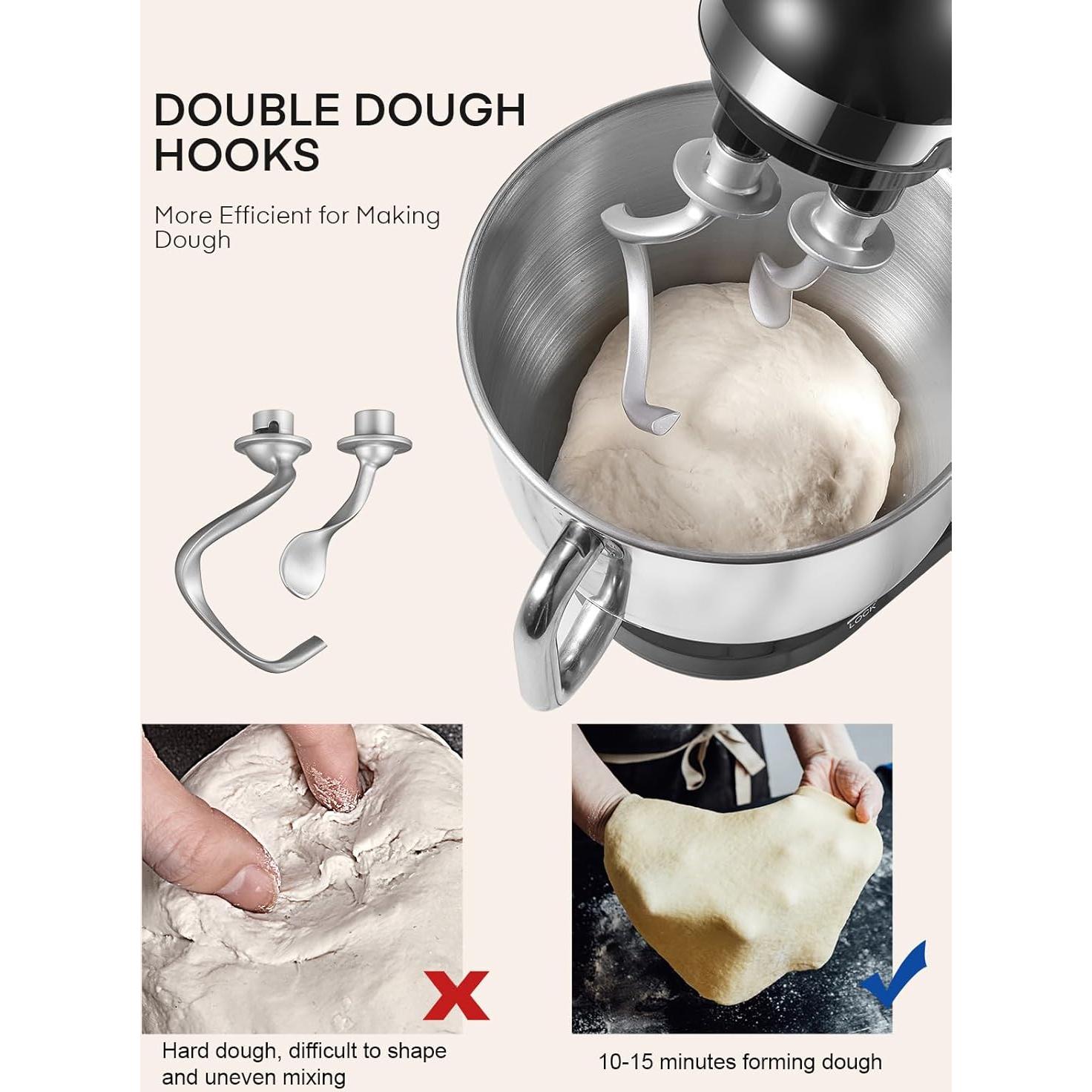 Batidora de pie Fohere MK-37 5.5L 6 velocidades con gancho