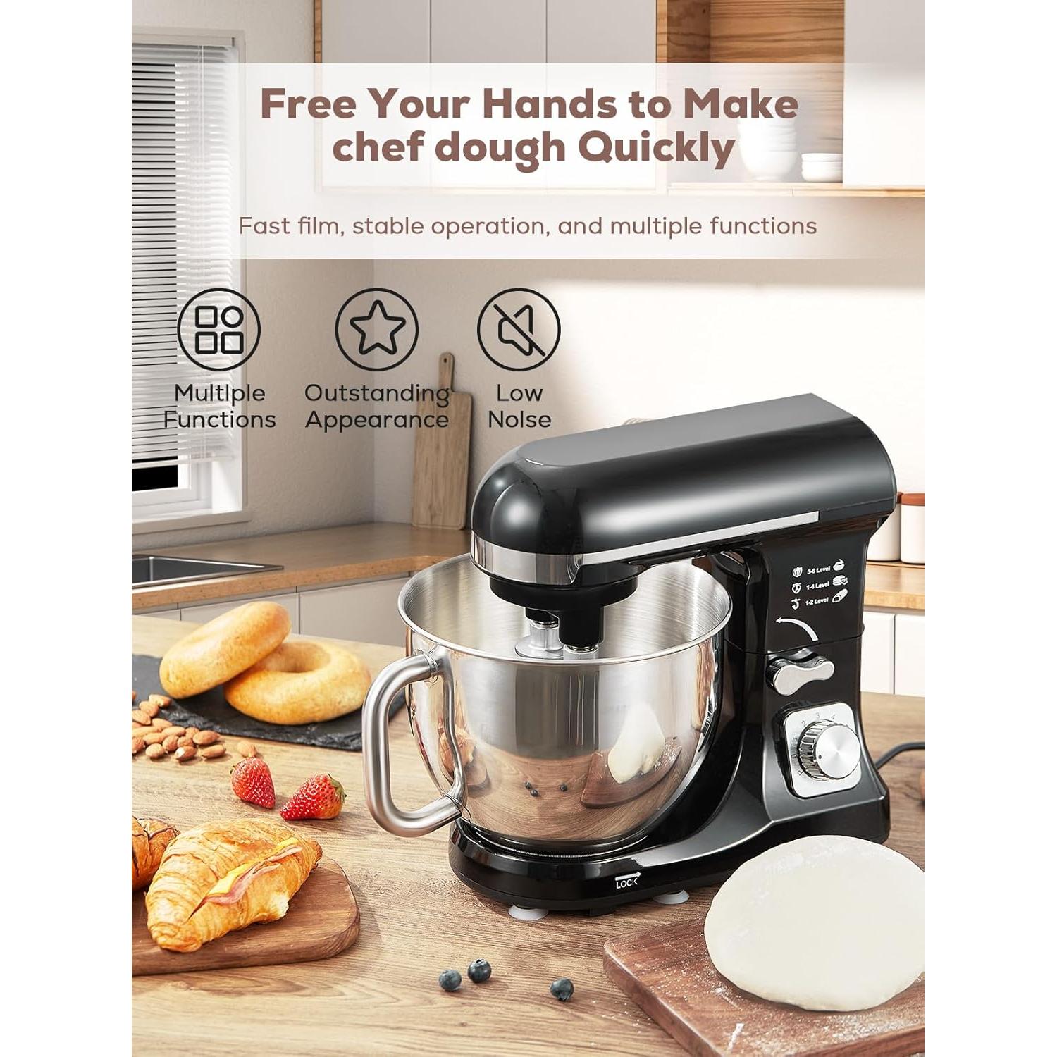 Batidora de pie Fohere MK-37 5.5L 6 velocidades con gancho