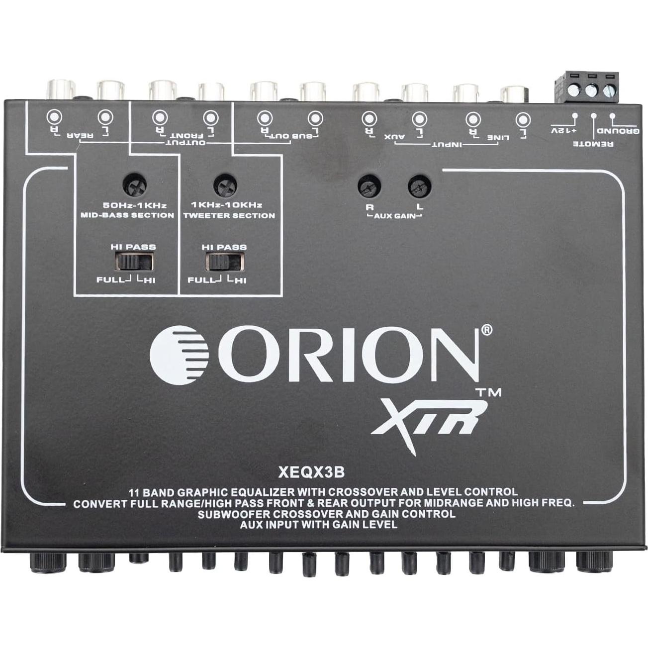 Ecualizador Paramétrico Orion XEQX3B 11 Bandas - Control Subwoofer