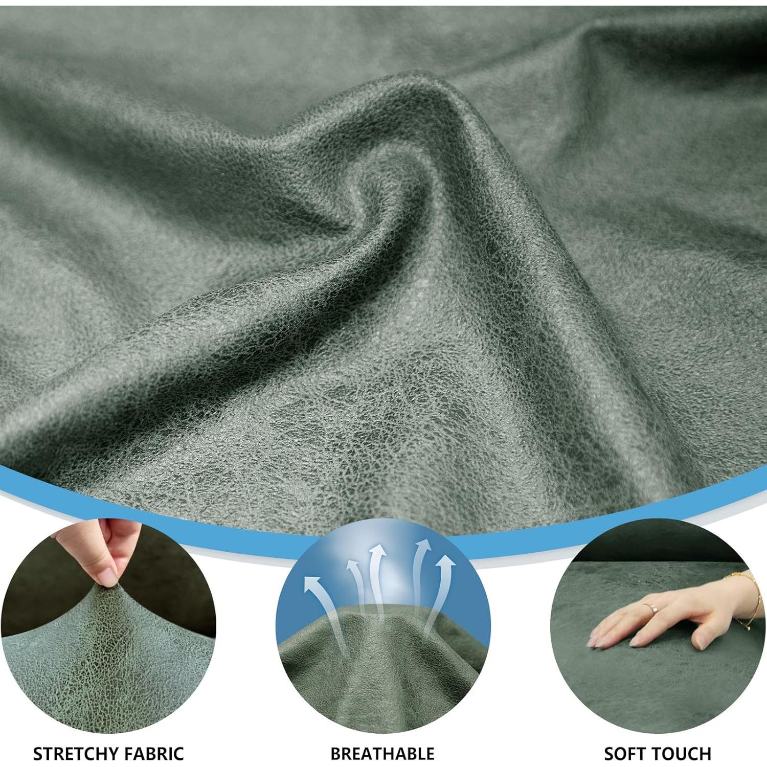 Funda de Sillón T Pfrstuv Verde Militar 2 Piezas Lavable