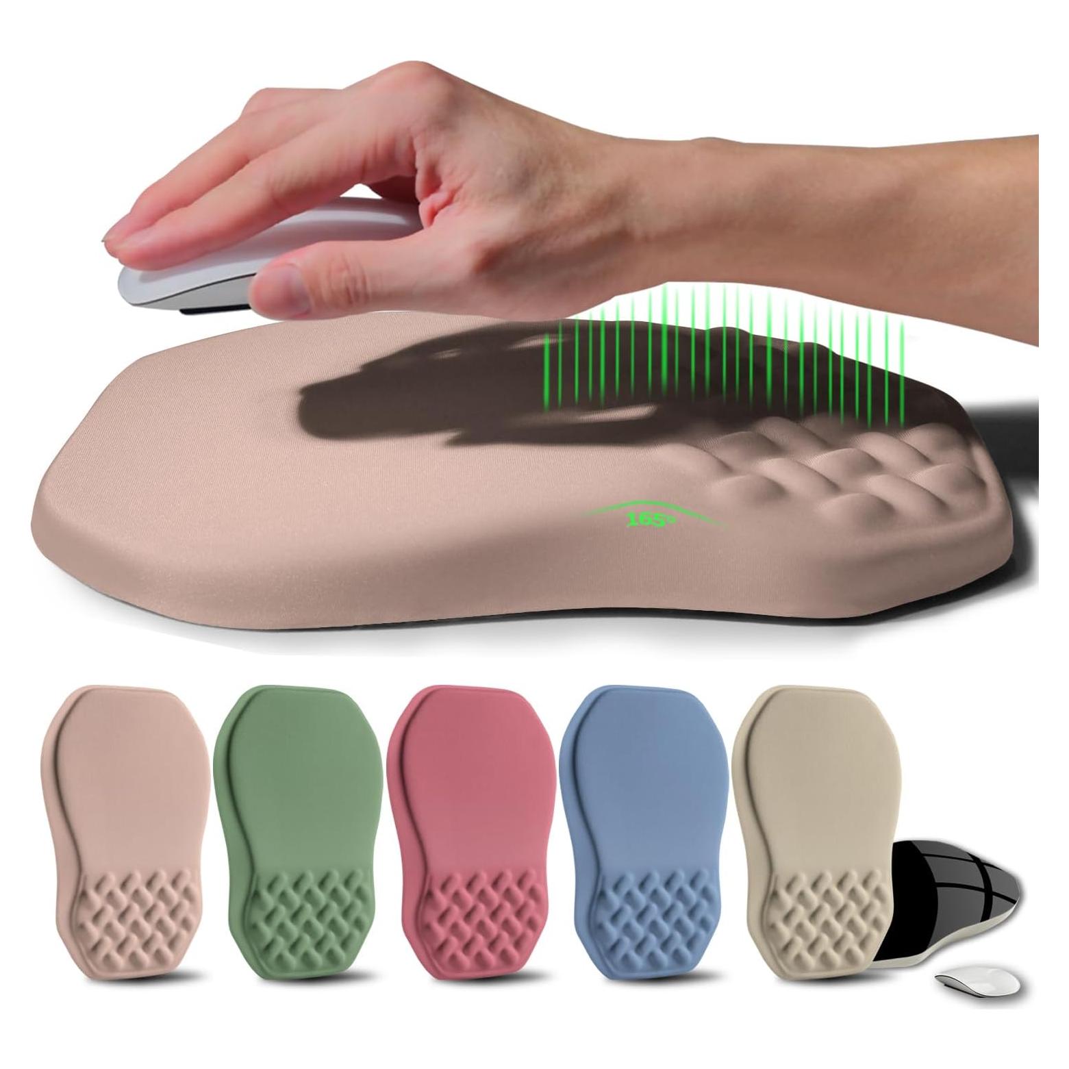 Almohadilla de Ratón Ergonómica Gleamtide 30x20 cm Rosa