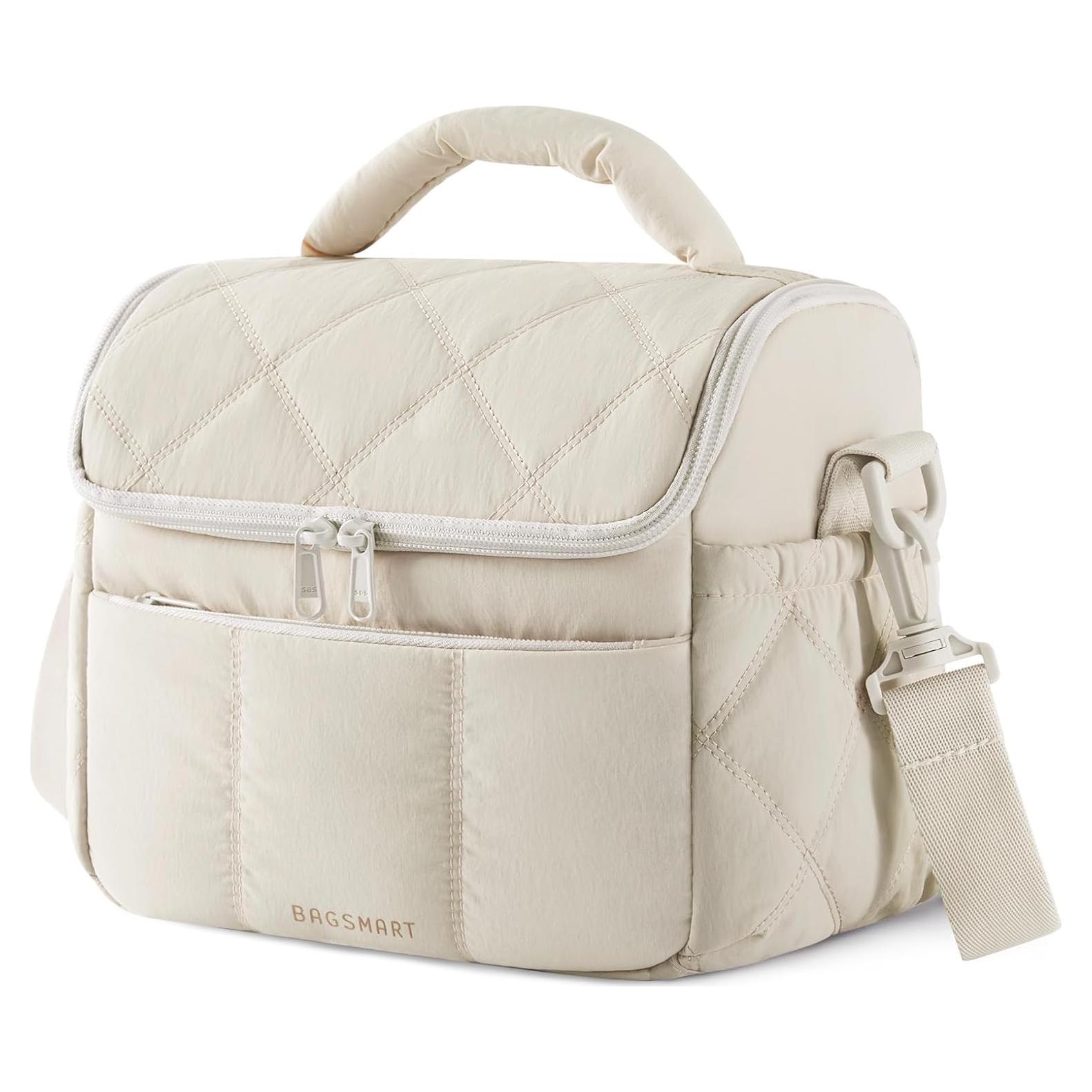 Bolsa de Almuerzo Aislada Bagsmart Beige 6.7L Impermeable