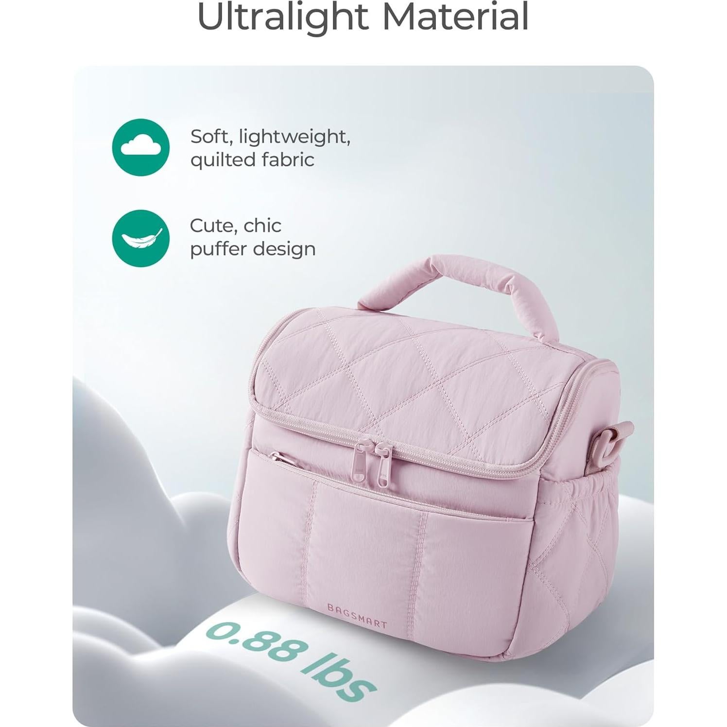 Bolsa de Almuerzo Aislada Bagsmart Beige 6.7L Impermeable