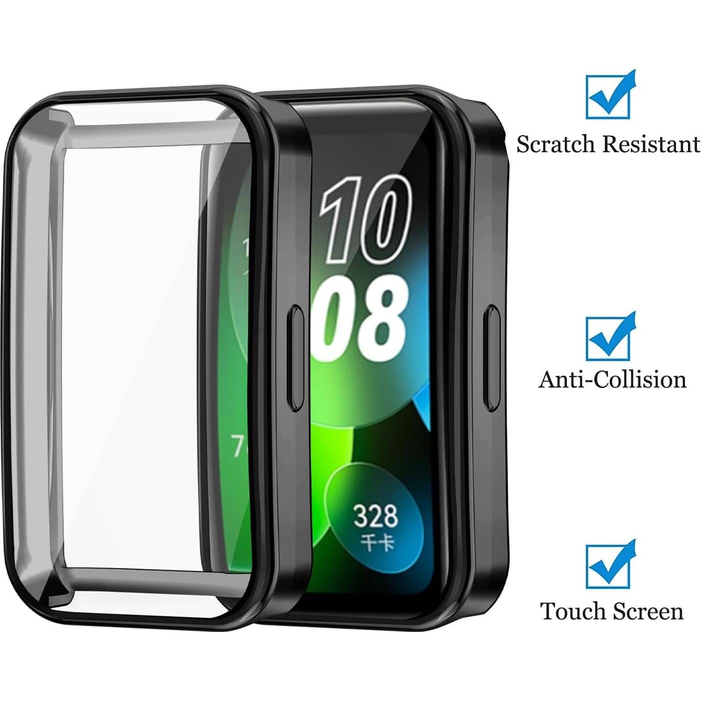 Funda TPU Protectora para Huawei Band 8/9 - 2 Paquetes