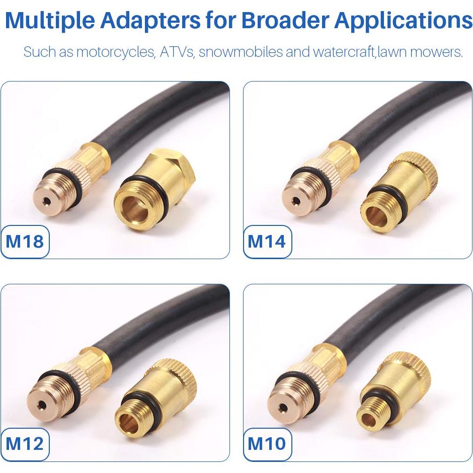 BETOOLL HW0130 8pcs Petrol Engine Cylinder Compression Tester Kit Automotive Tool Gauge