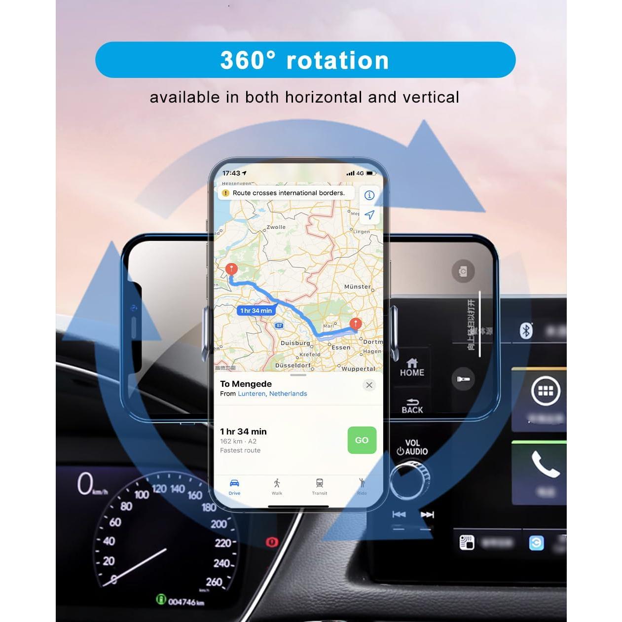 Soporte para Teléfono de Coche KEPHTH 8 Pulgadas Ajustable