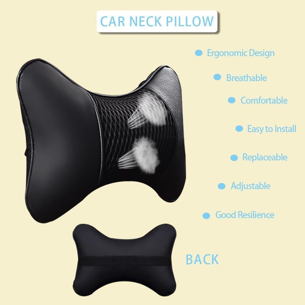 Almohada de Cuello para Coche VVHOOY - 2 Piezas Ajustable
