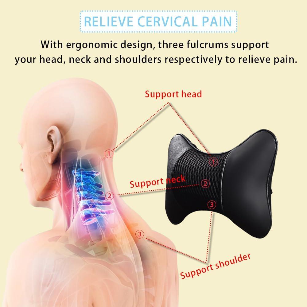 Almohada de Cuello para Coche VVHOOY - 2 Piezas Ajustable