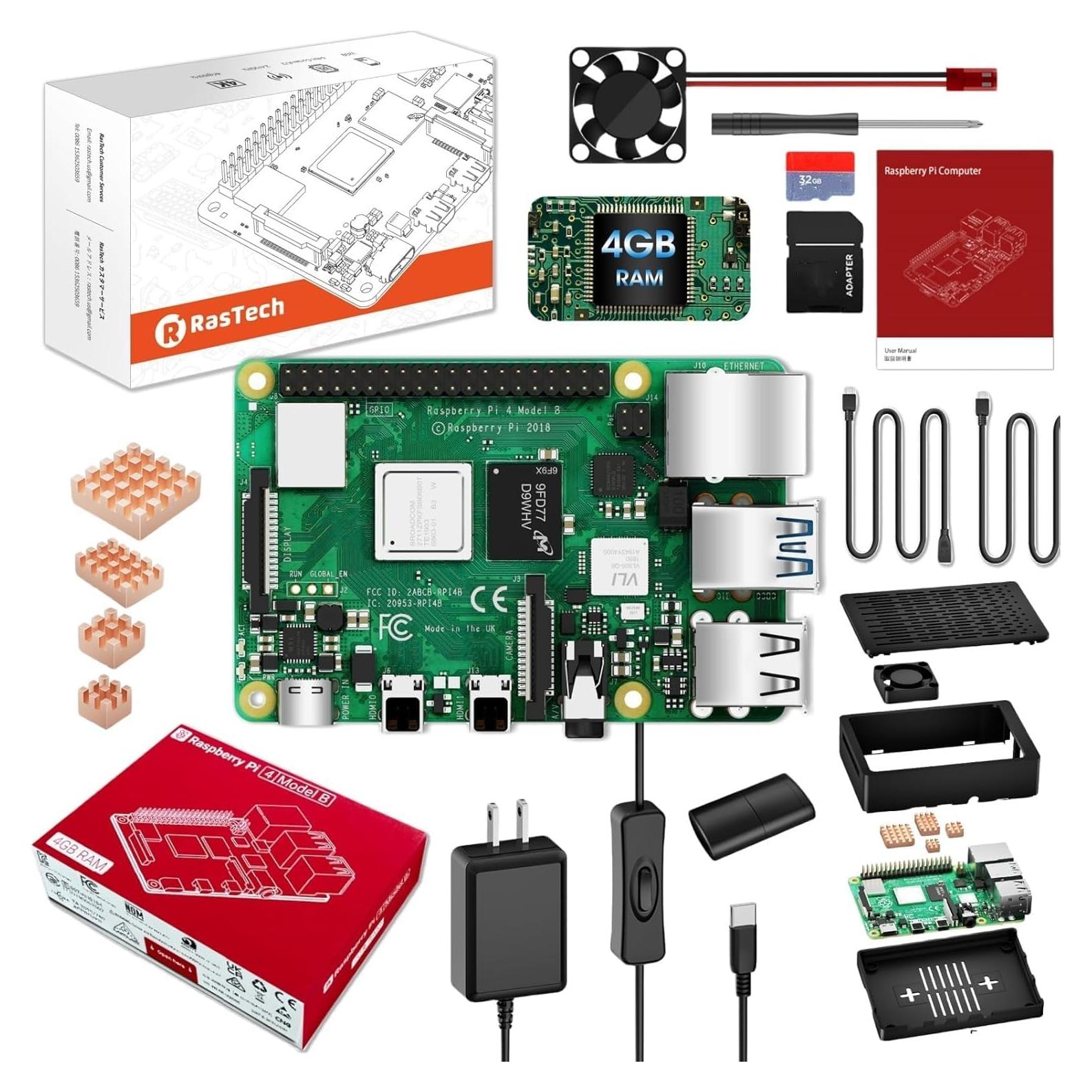 Kit de Inicio Raspberry Pi 4 4GB con Accesorios Completos