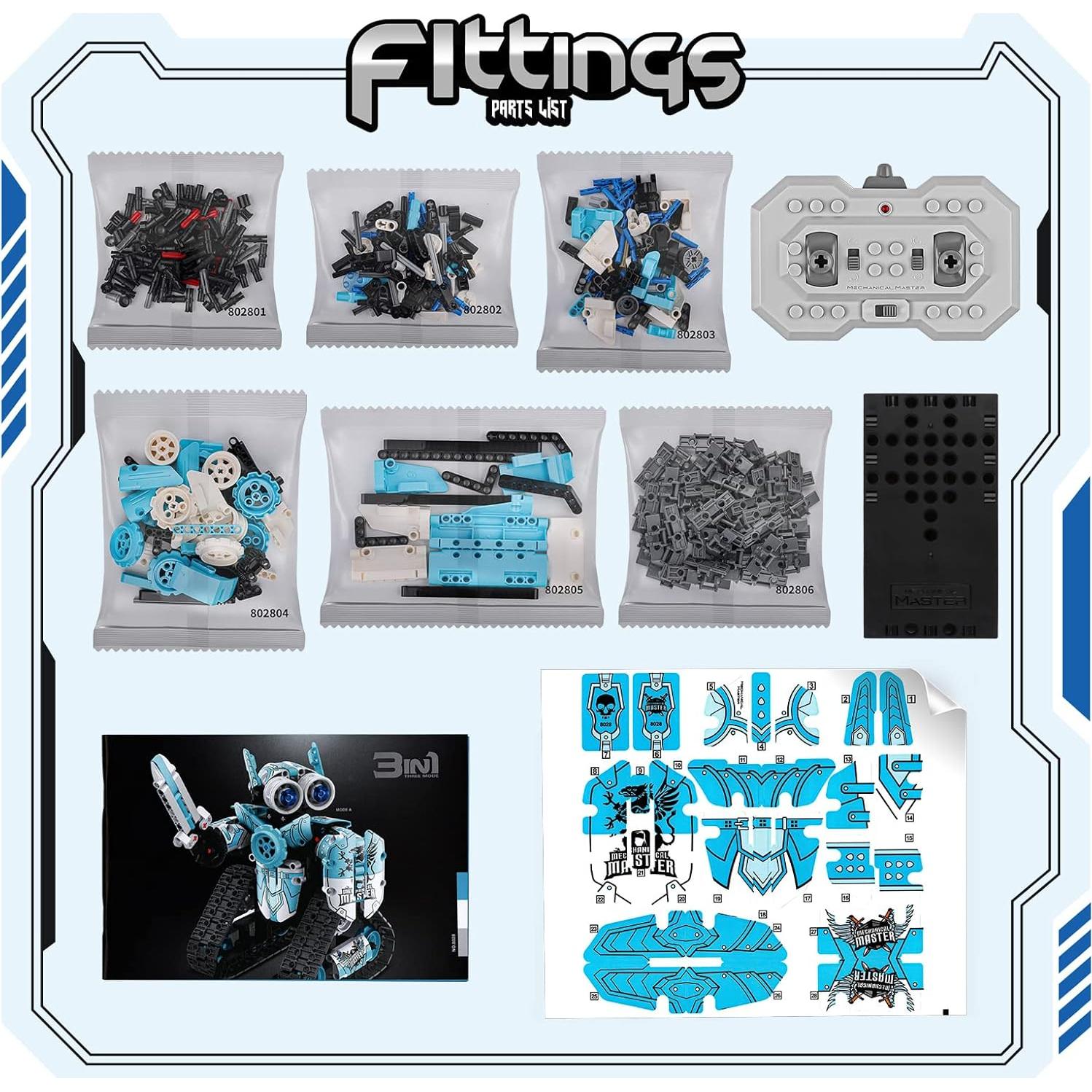 Kit de Construcción de Robots Amy&Benton 6 en 1 Control Remoto