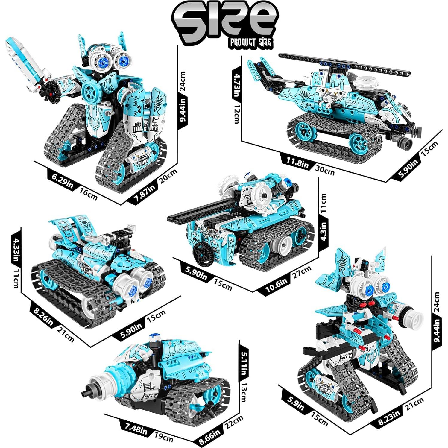 Kit de Construcción de Robots Amy&Benton 6 en 1 Control Remoto