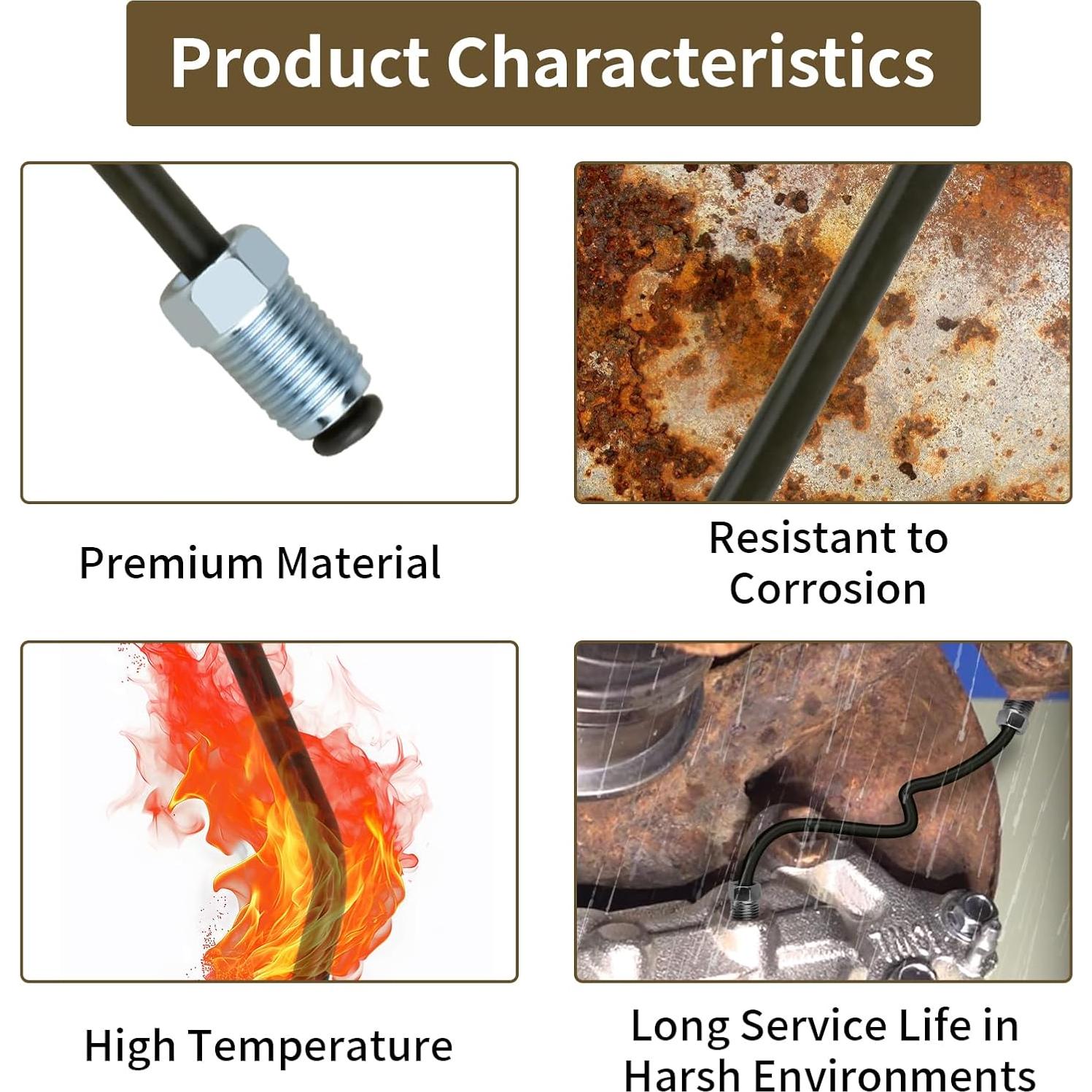 Tubería de Freno Delantera MuHize 47316-35280 para Toyota