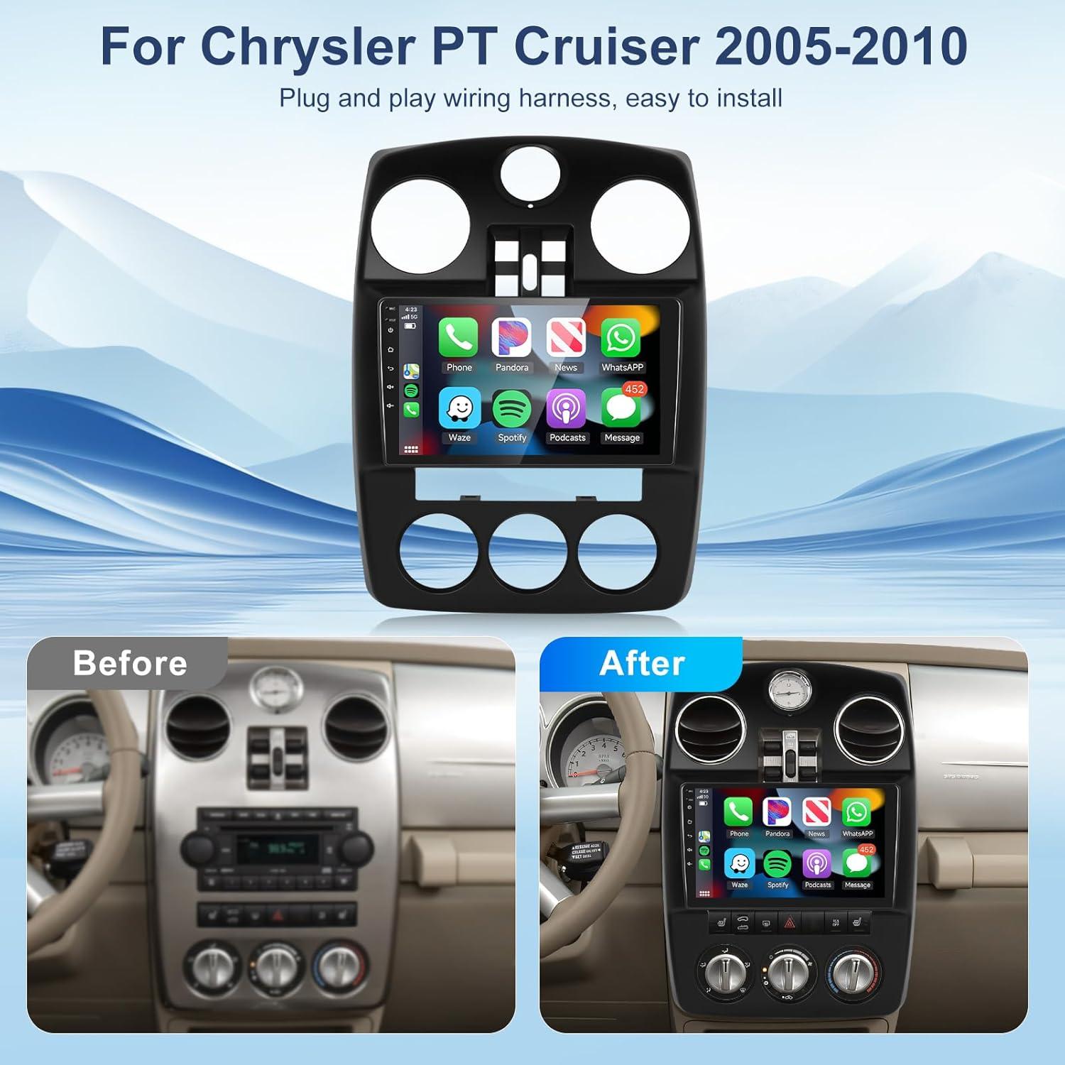 Radio de Coche METEESER para Chrysler PT Cruiser 2005-2010