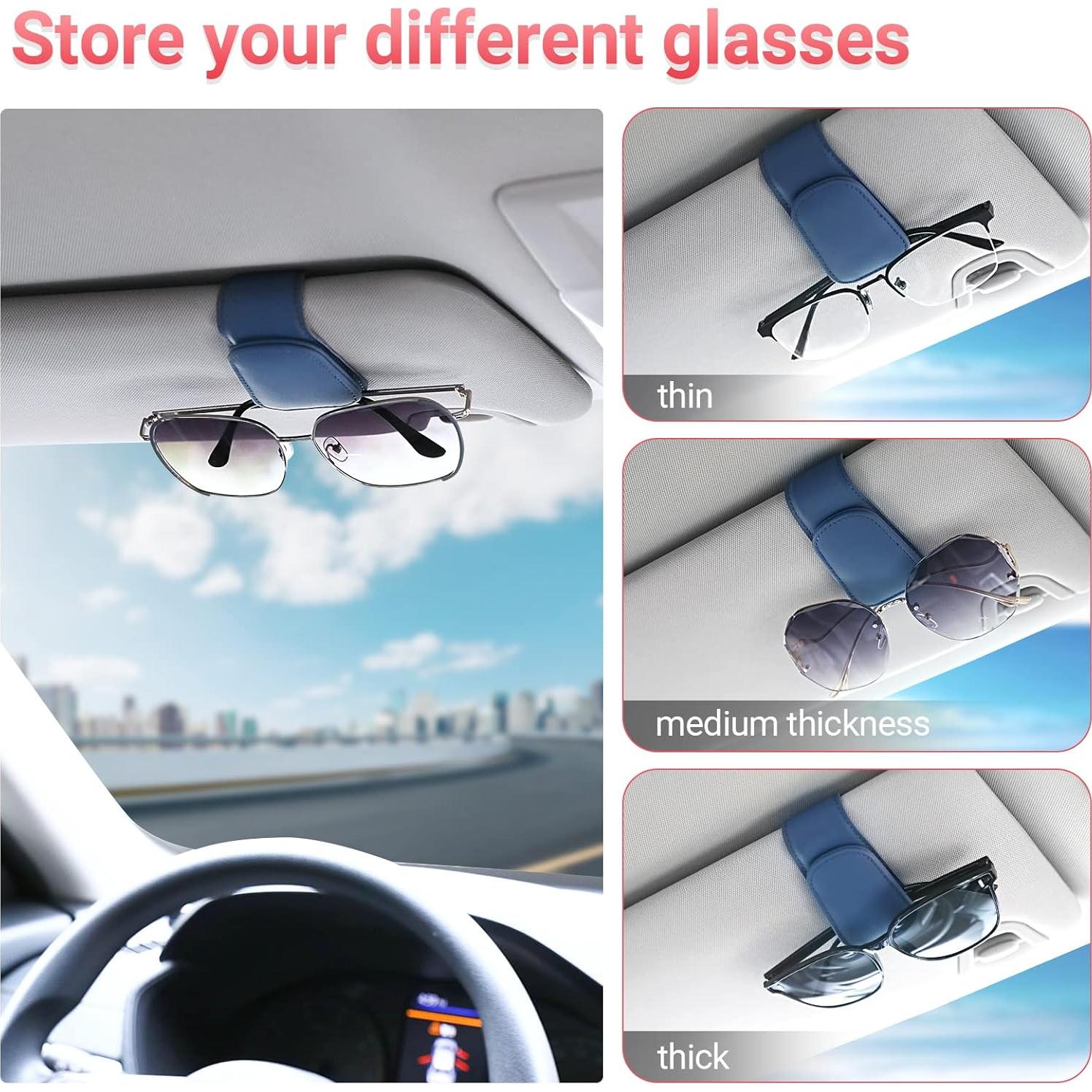 Soporte de Gafas de Sol KanSmart para Visera de Coche - Azul