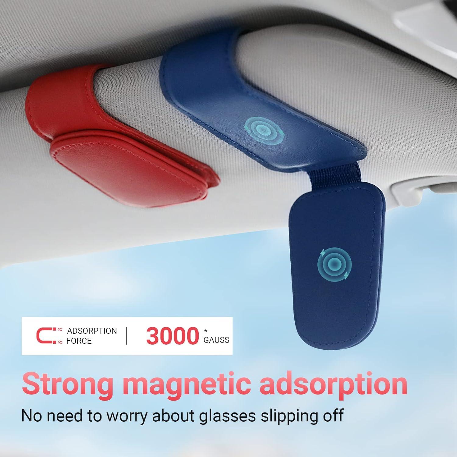 Soporte de Gafas de Sol KanSmart para Visera de Coche - Azul