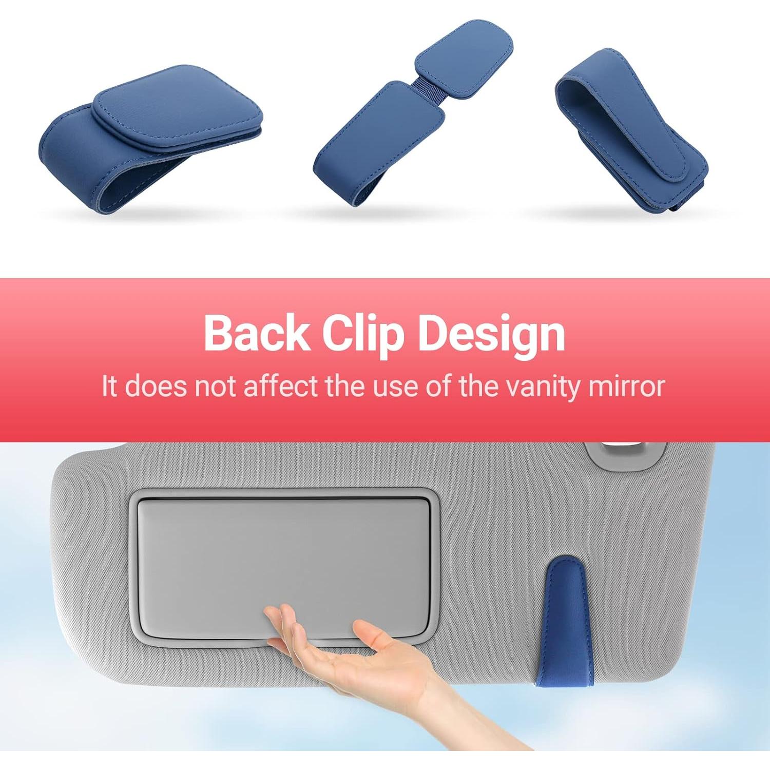 Soporte de Gafas de Sol KanSmart para Visera de Coche - Azul