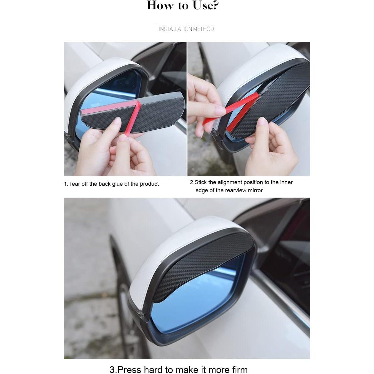 Visera de Lluvia Pincuttee para Espejo Lateral 2 Pzas